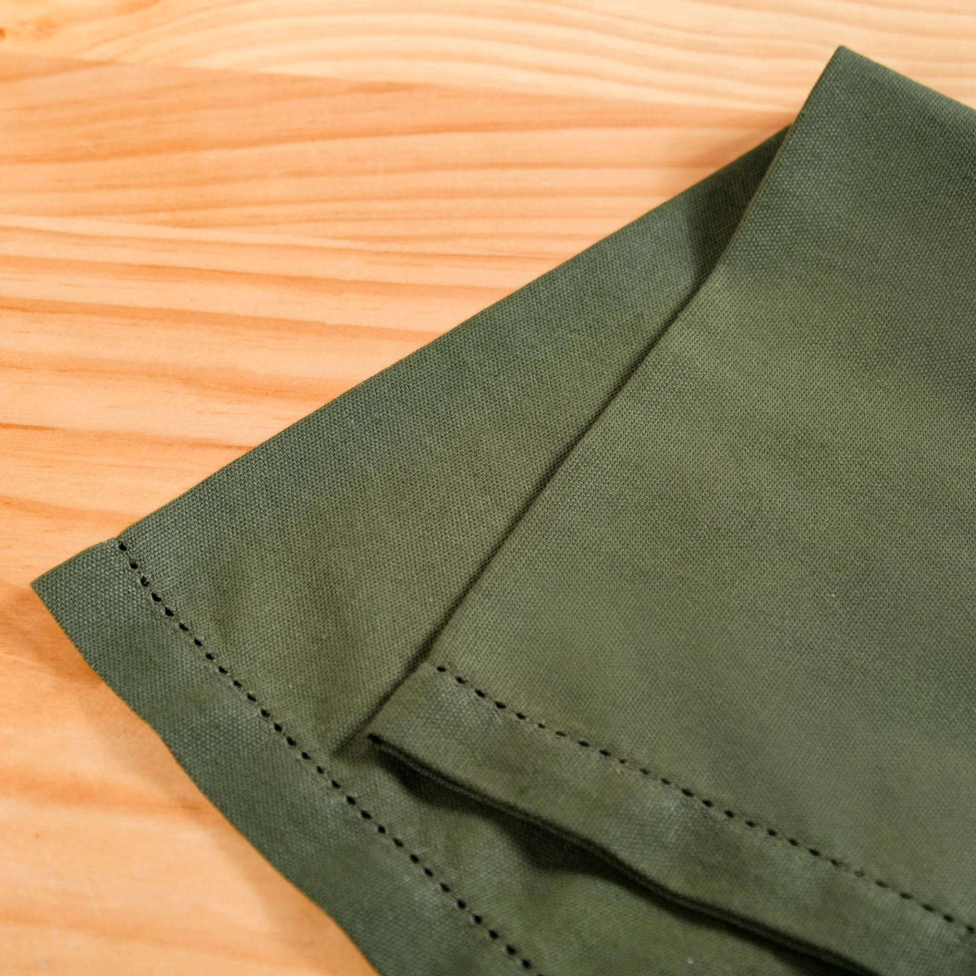 Floral Rouge Cotton Table Napkin Olive Green Set Of 6 - Image 6