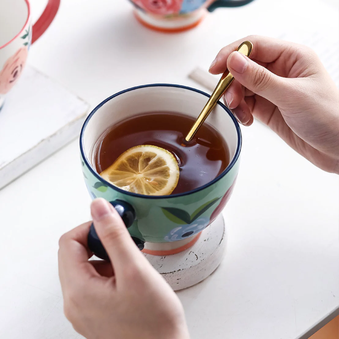 Floral Tea Cups - Image 8