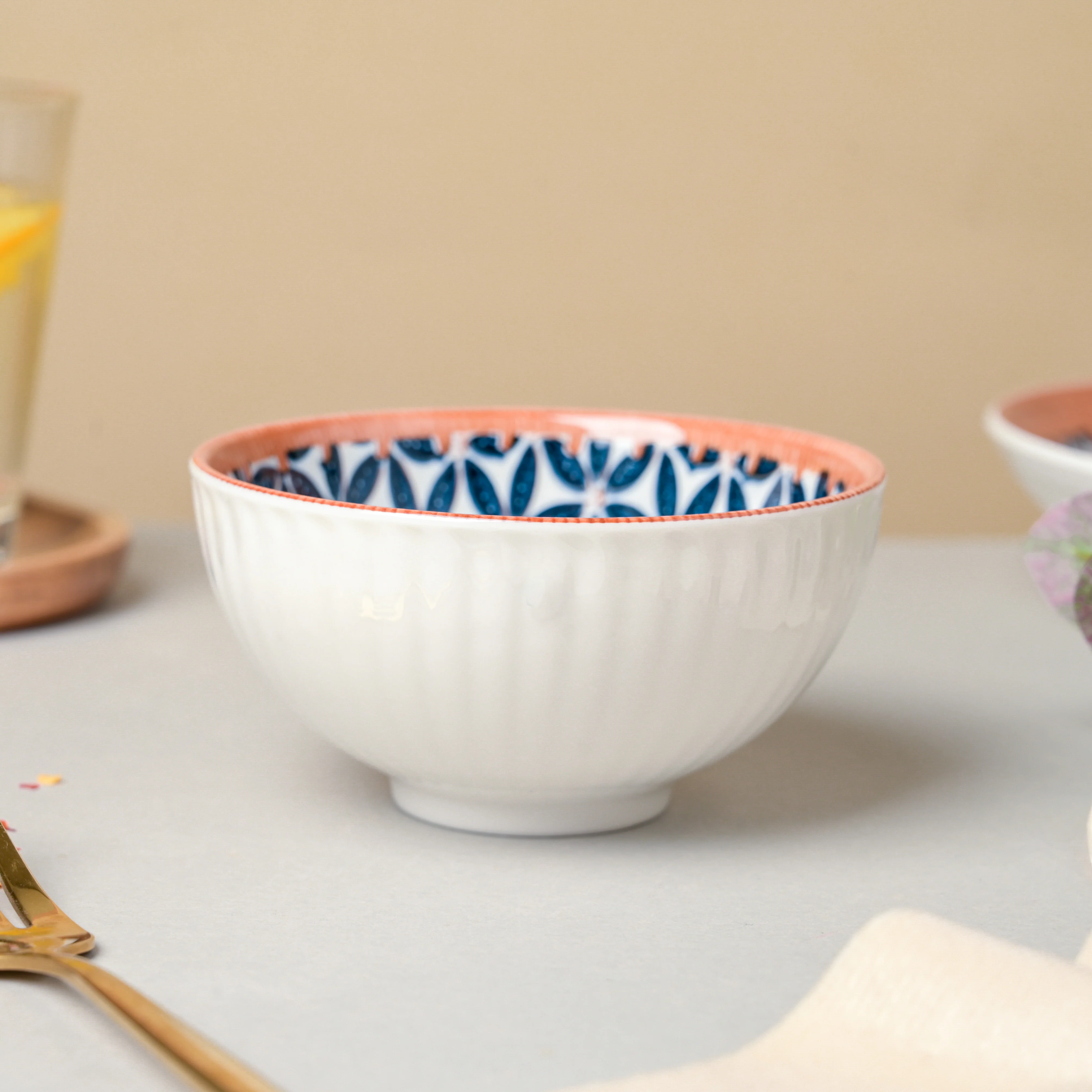 Floret Ceramic Snack Bowl 4.5 Inch 250 ml - Image 5