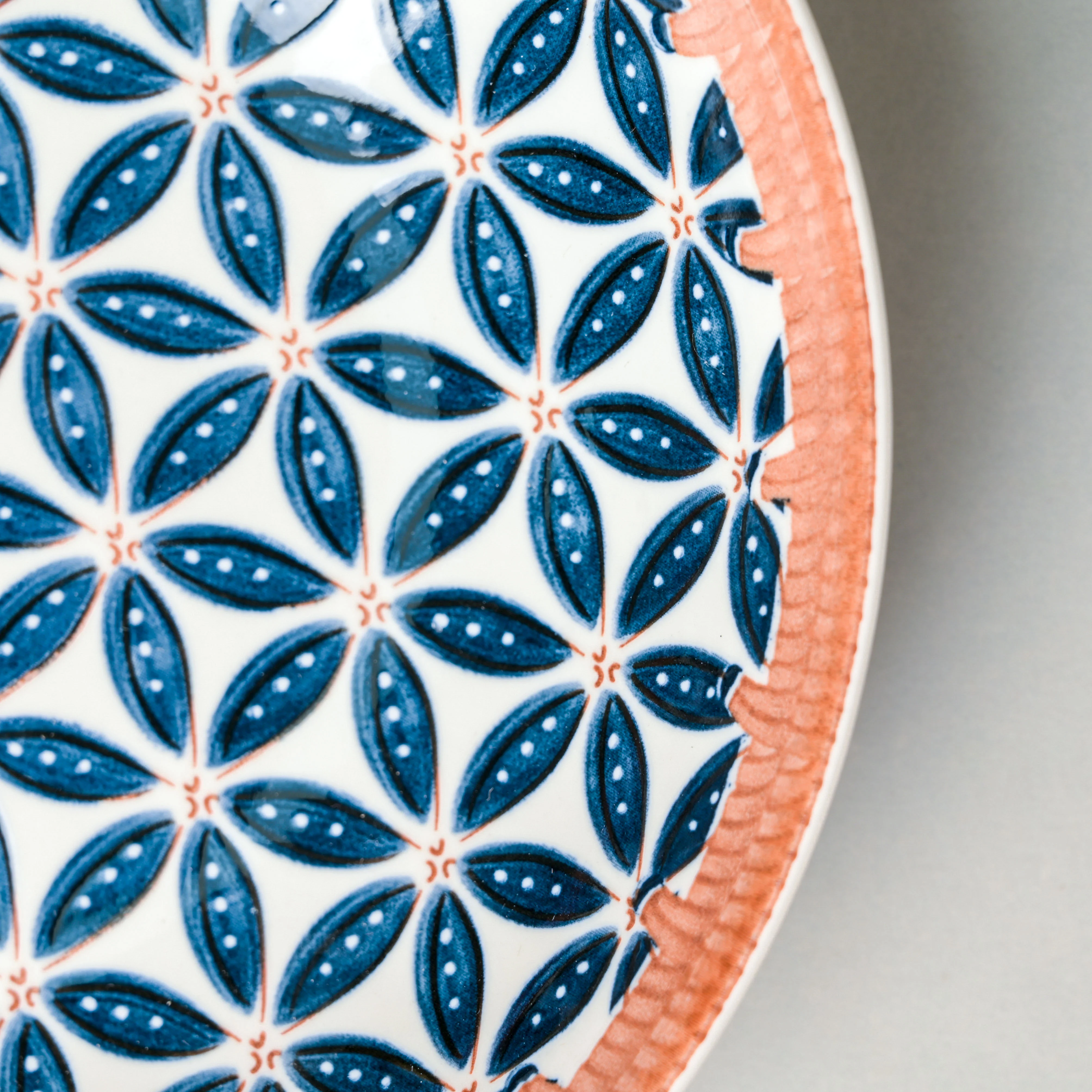 Floret Ceramic Snack Dish 8 Inch - Image 7