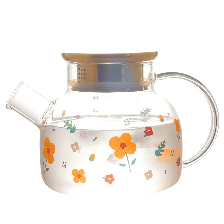 Florid Glass Teapot - Image 14