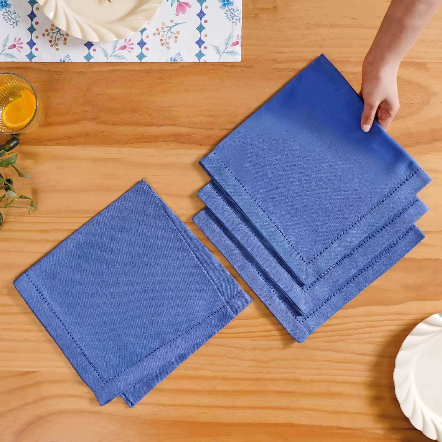 Florina Cotton Table Napkin Set Of 4 - Image 3