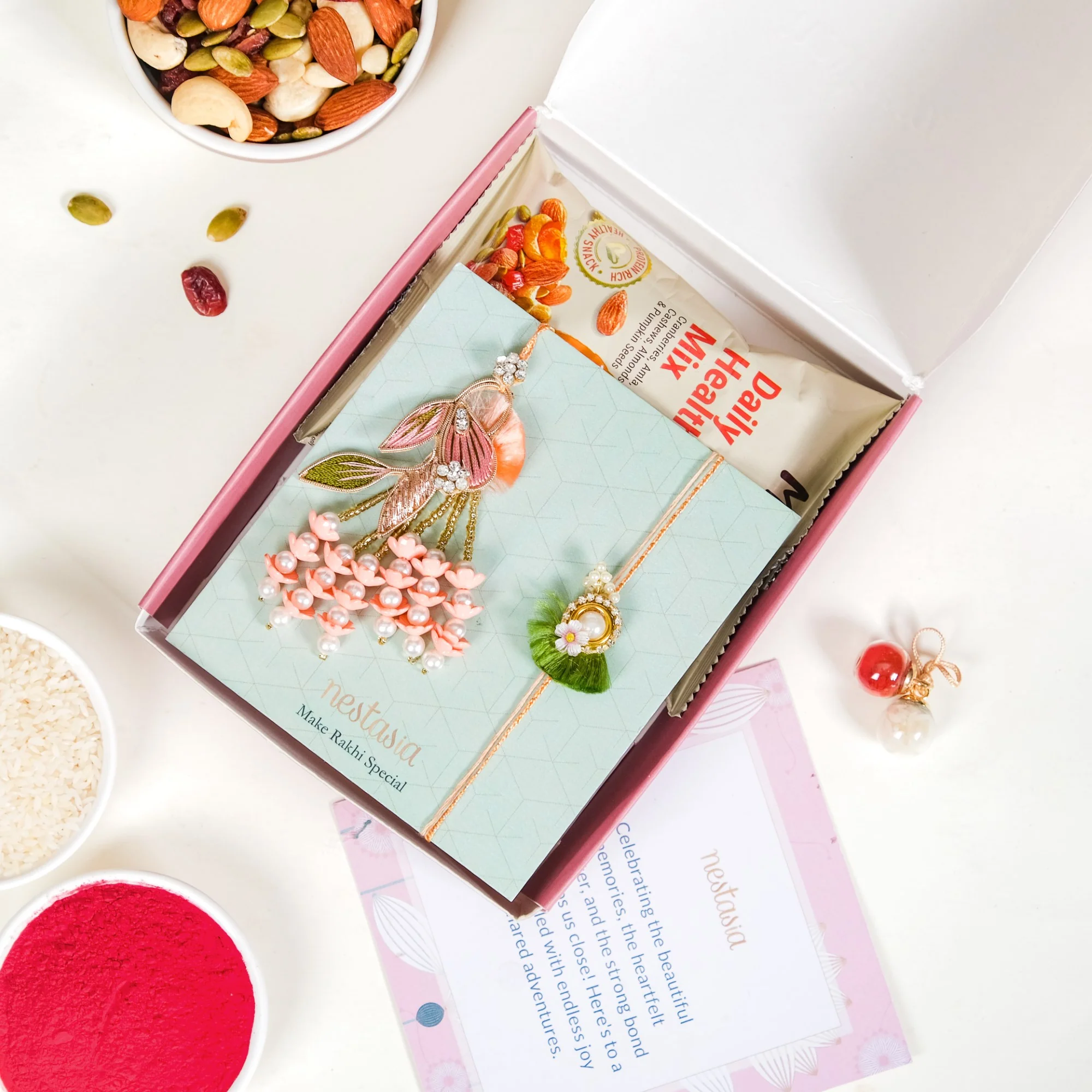 Flower Garden Rakhi Lumba Hamper - Image 4