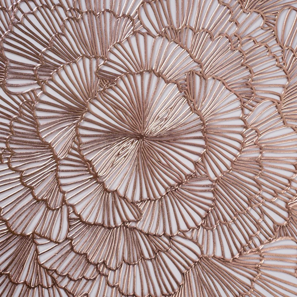 Flower Table Mat Rose Gold Set Of 6 15 Inch - Image 7