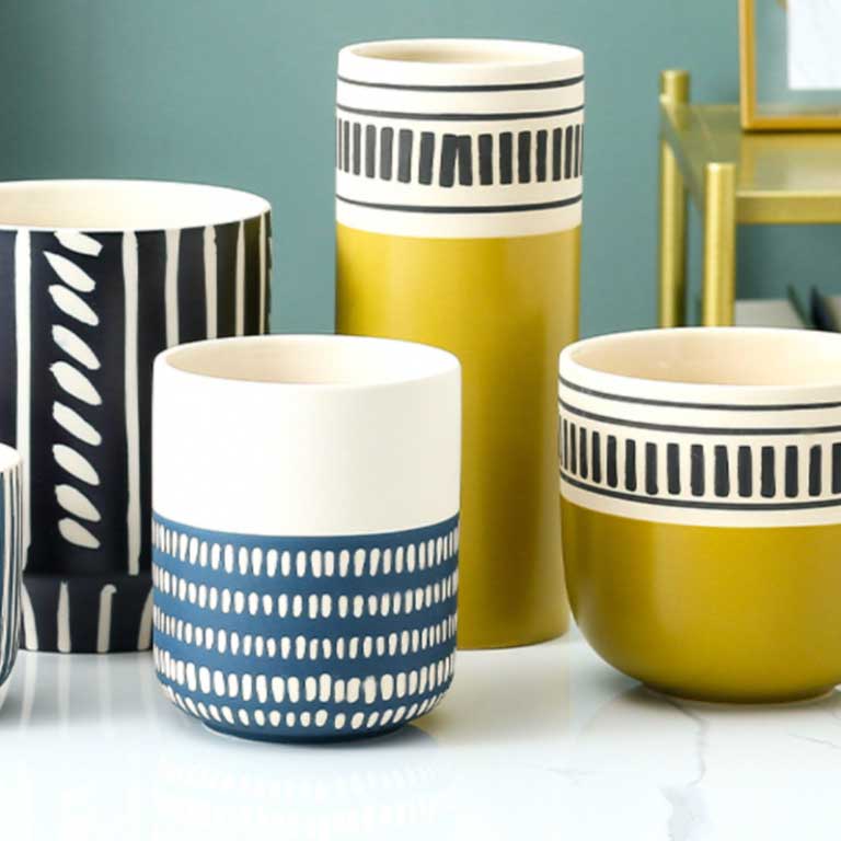 Fluted Matcha Flower Vase - Image 5