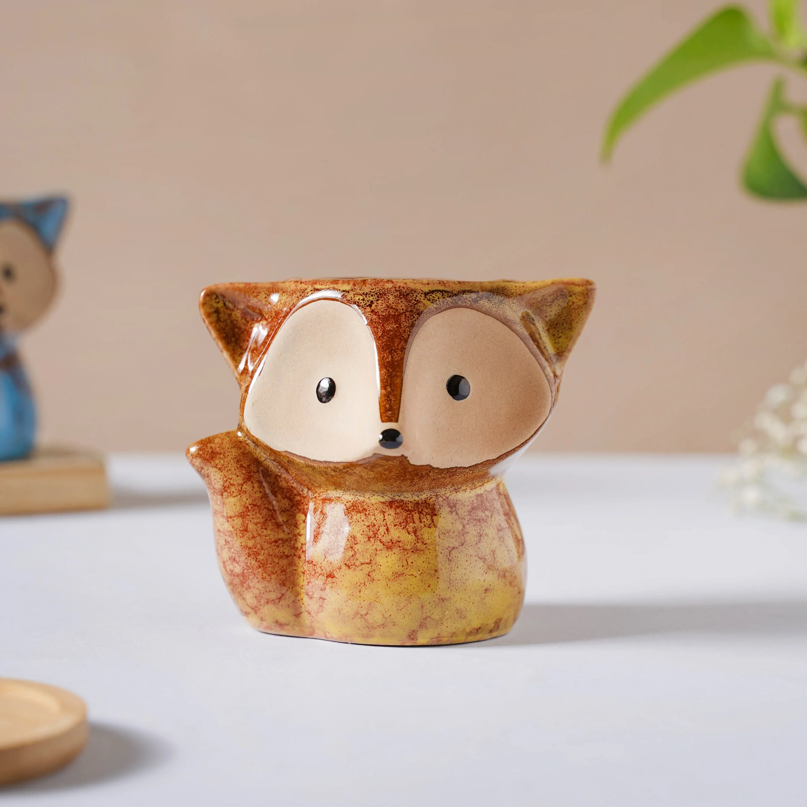 Foxy Ceramic Planter Brown - Image 7