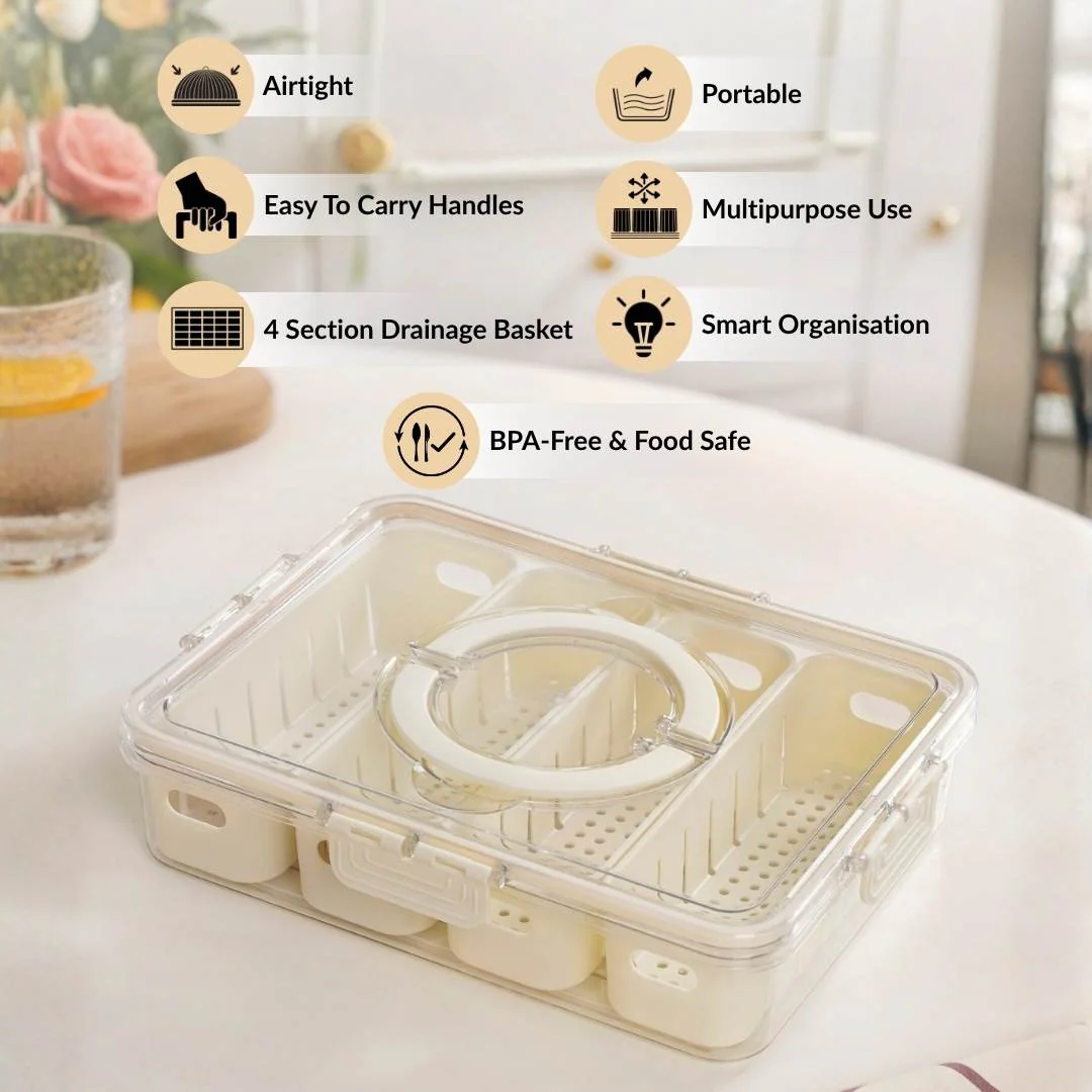 FreshGrid 4 Compartments Airtight Storage Box - Image 3