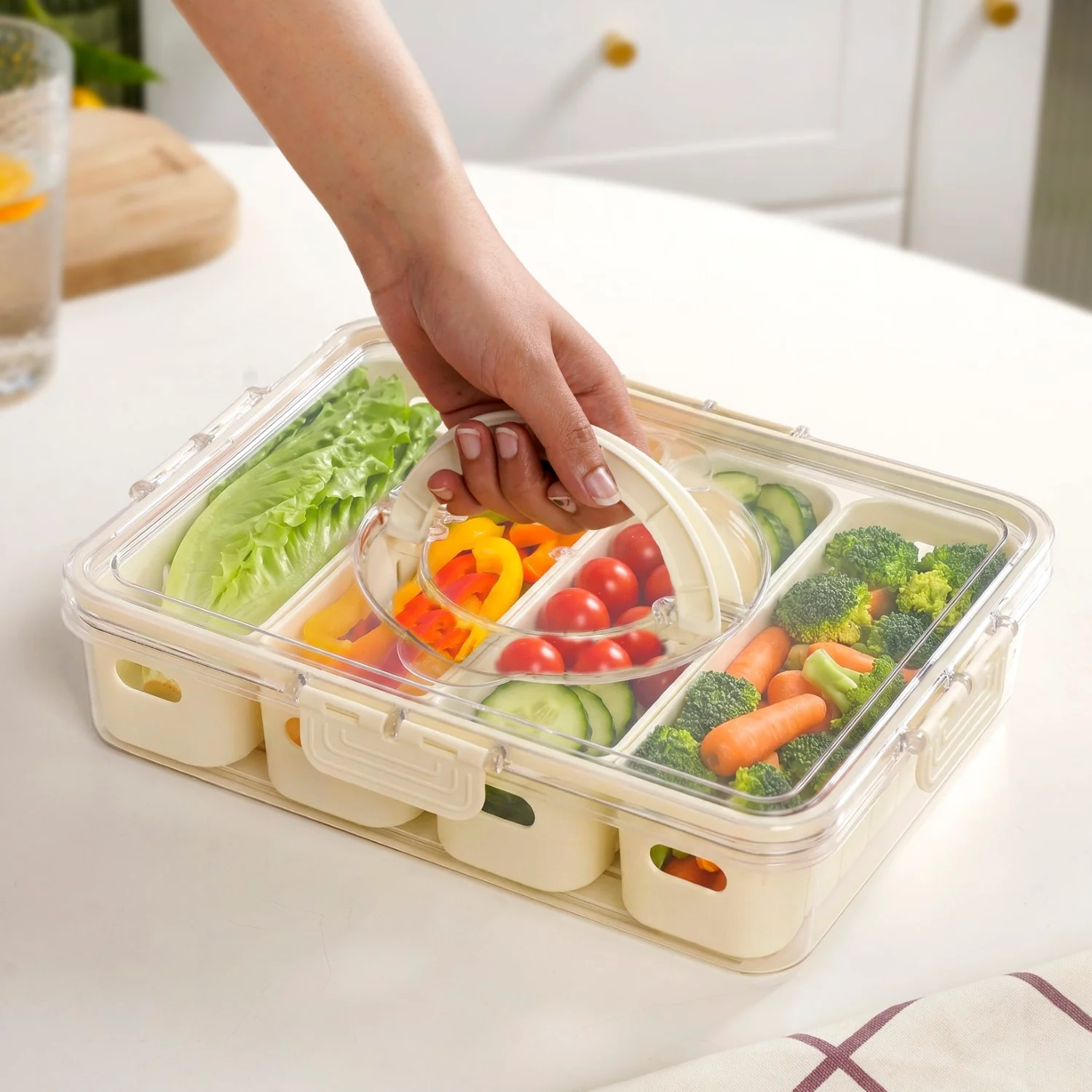 FreshGrid 4 Compartments Airtight Storage Box - Image 4