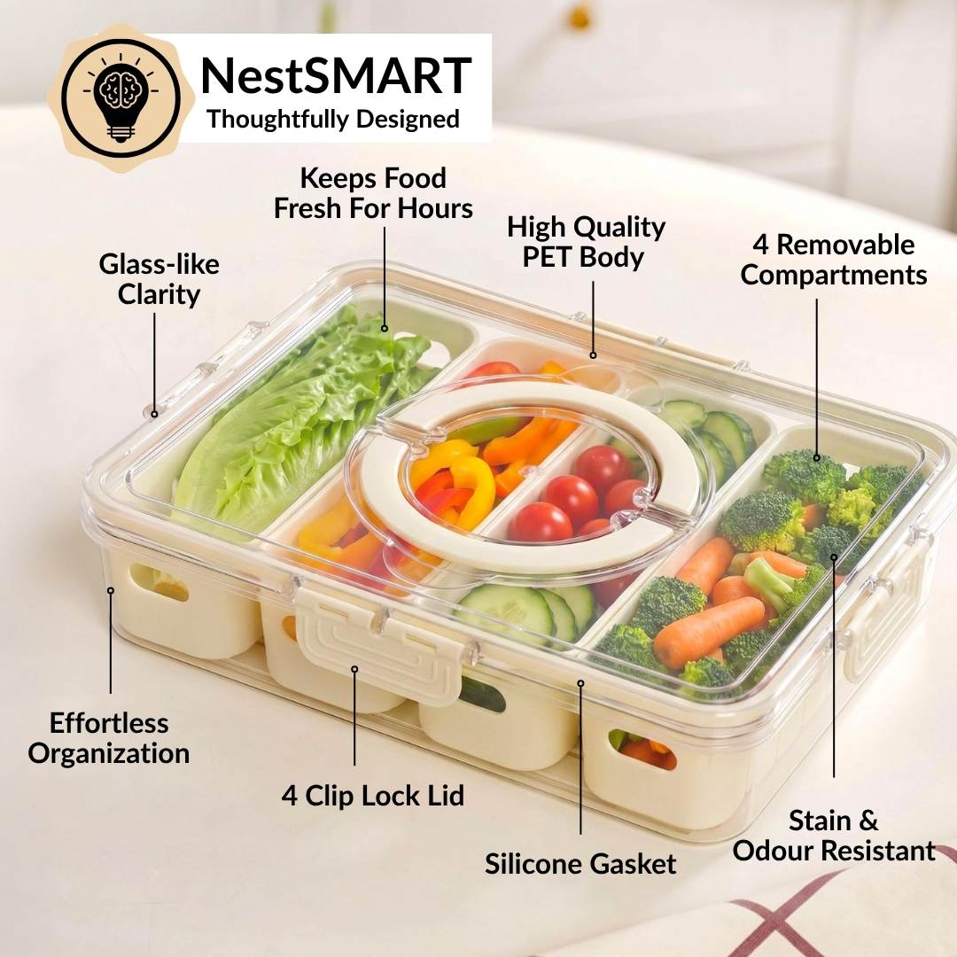 FreshGrid 4 Compartments Airtight Storage Box - Image 6