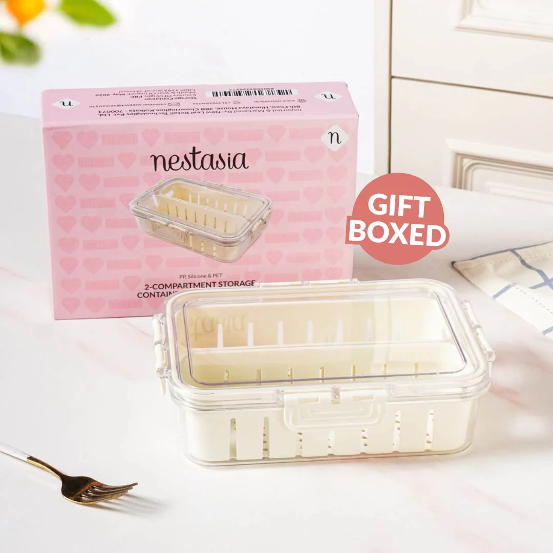 FreshGrid Two Section Fridge Storage Box - Image 6