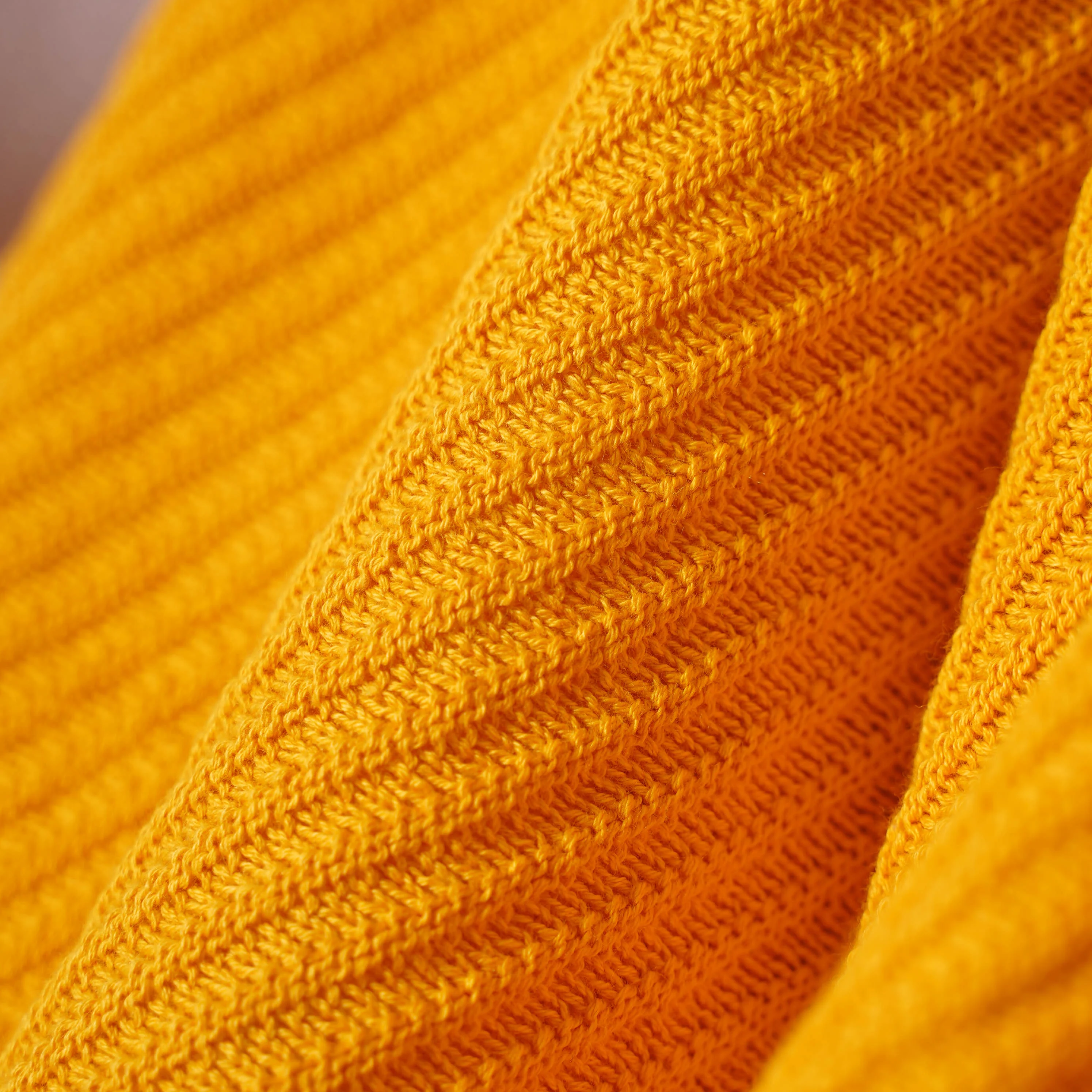 Fringed Mustard Throw - Image 3
