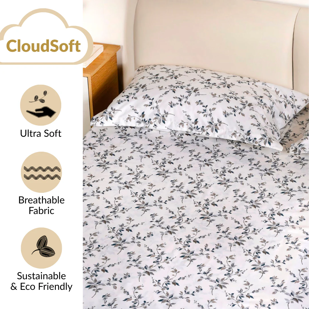 Frostbloom Queen Size Bedding Set 254x229cm - Image 3