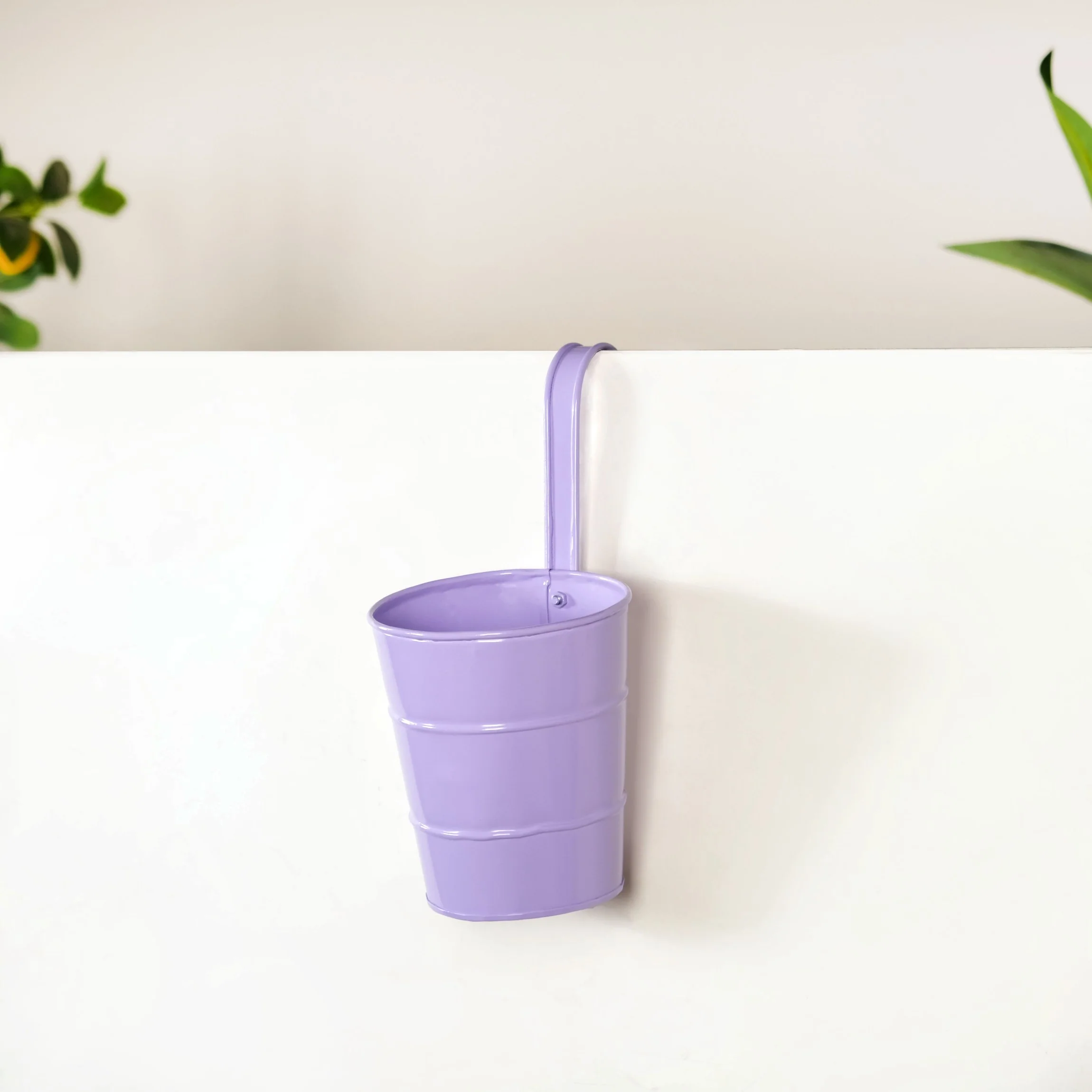 Garden Muse Hanging Flower Bucket Planter Set Of 3 Lavender - Image 3