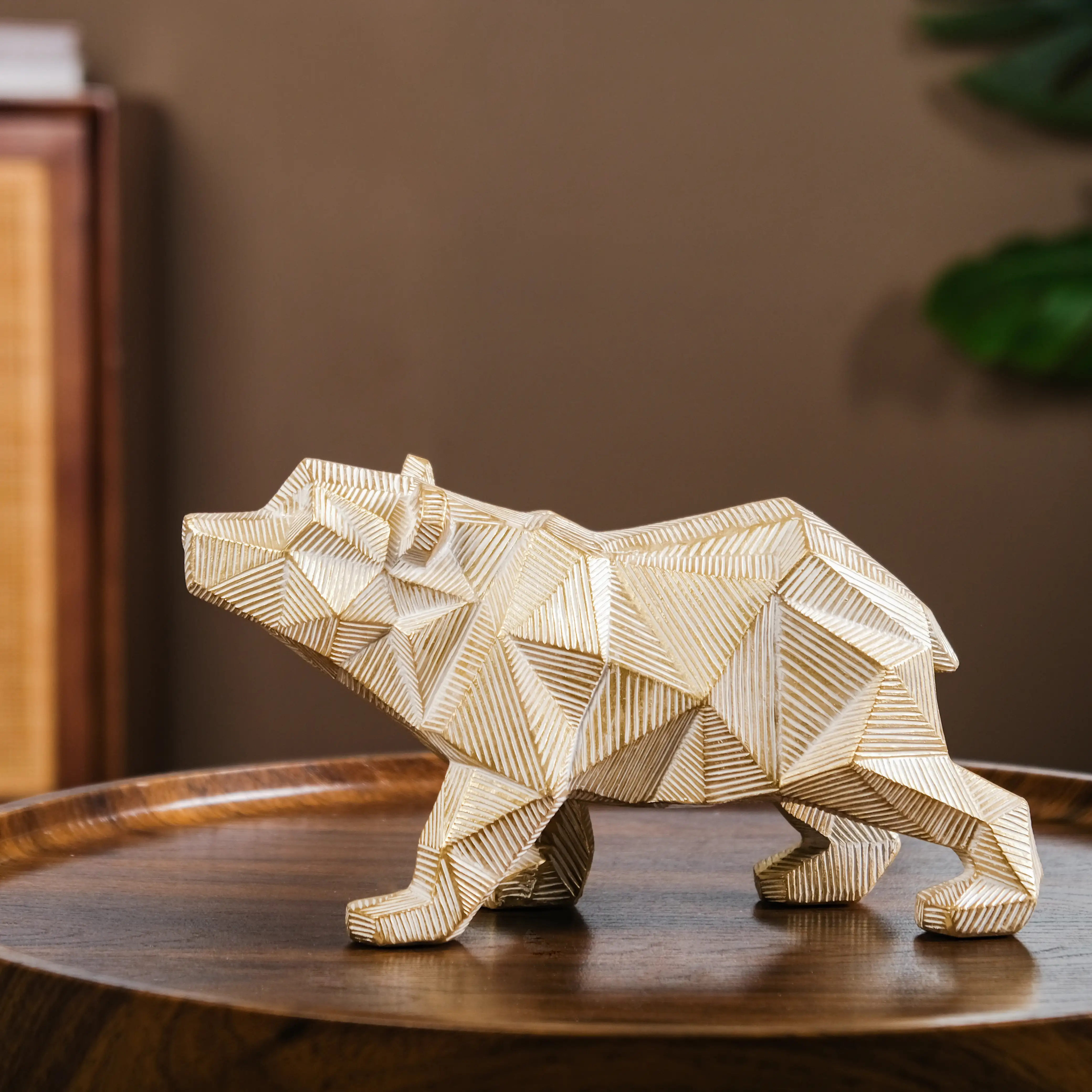 Geometric Bear Showpiece Gold - Image 10