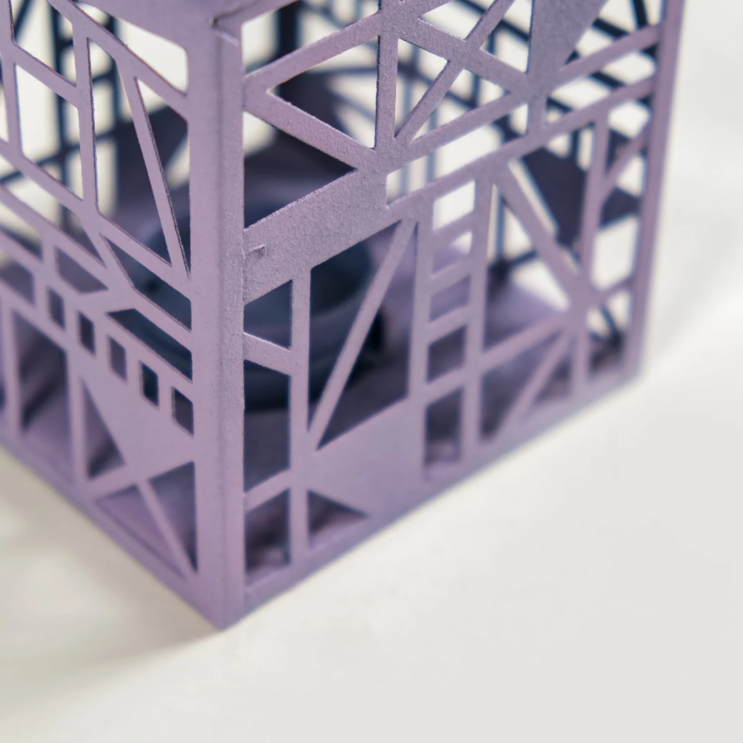 Geometric Cutwork Lantern Lavender Set Of 2 - Image 10