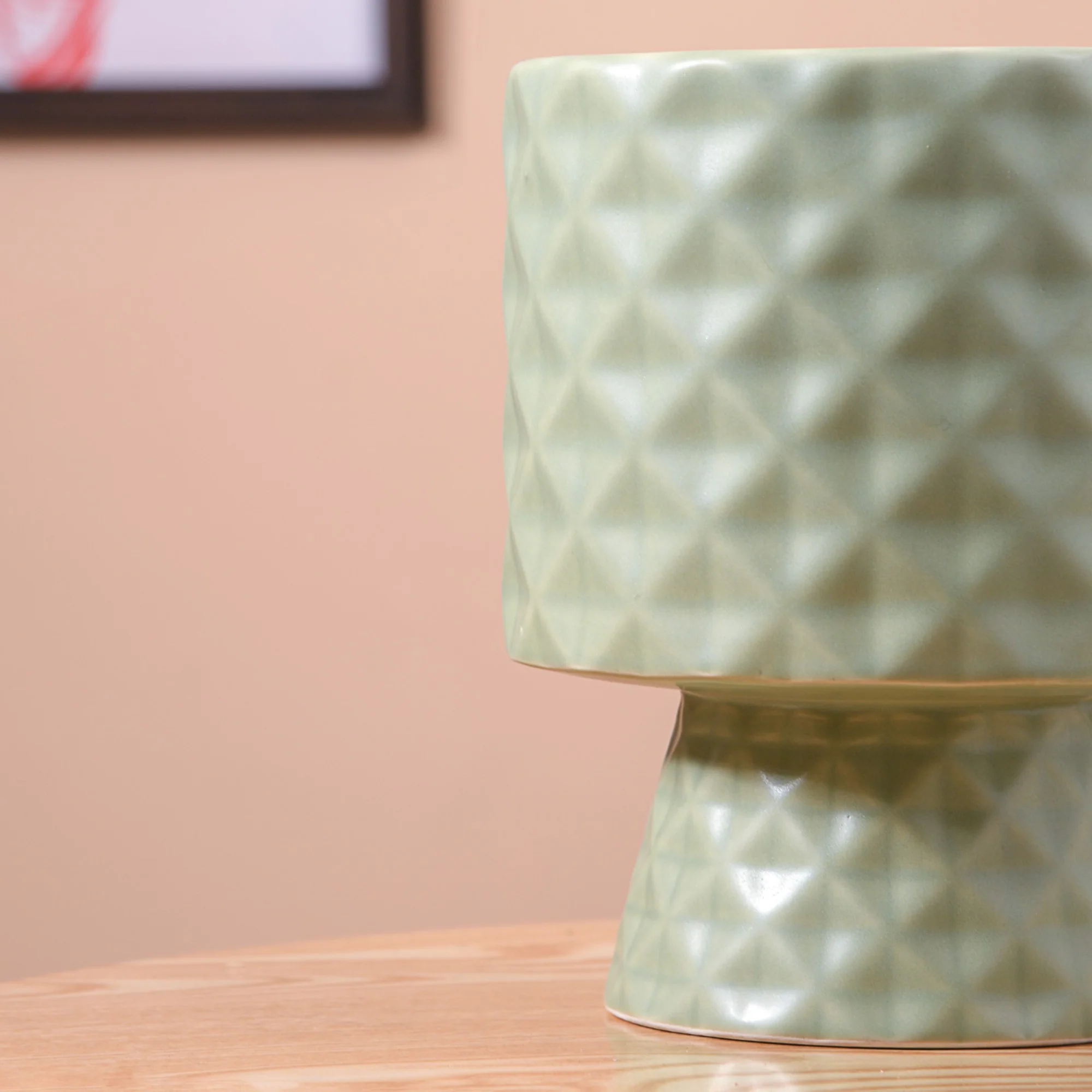 Geometric Vase Sage Green - Image 9