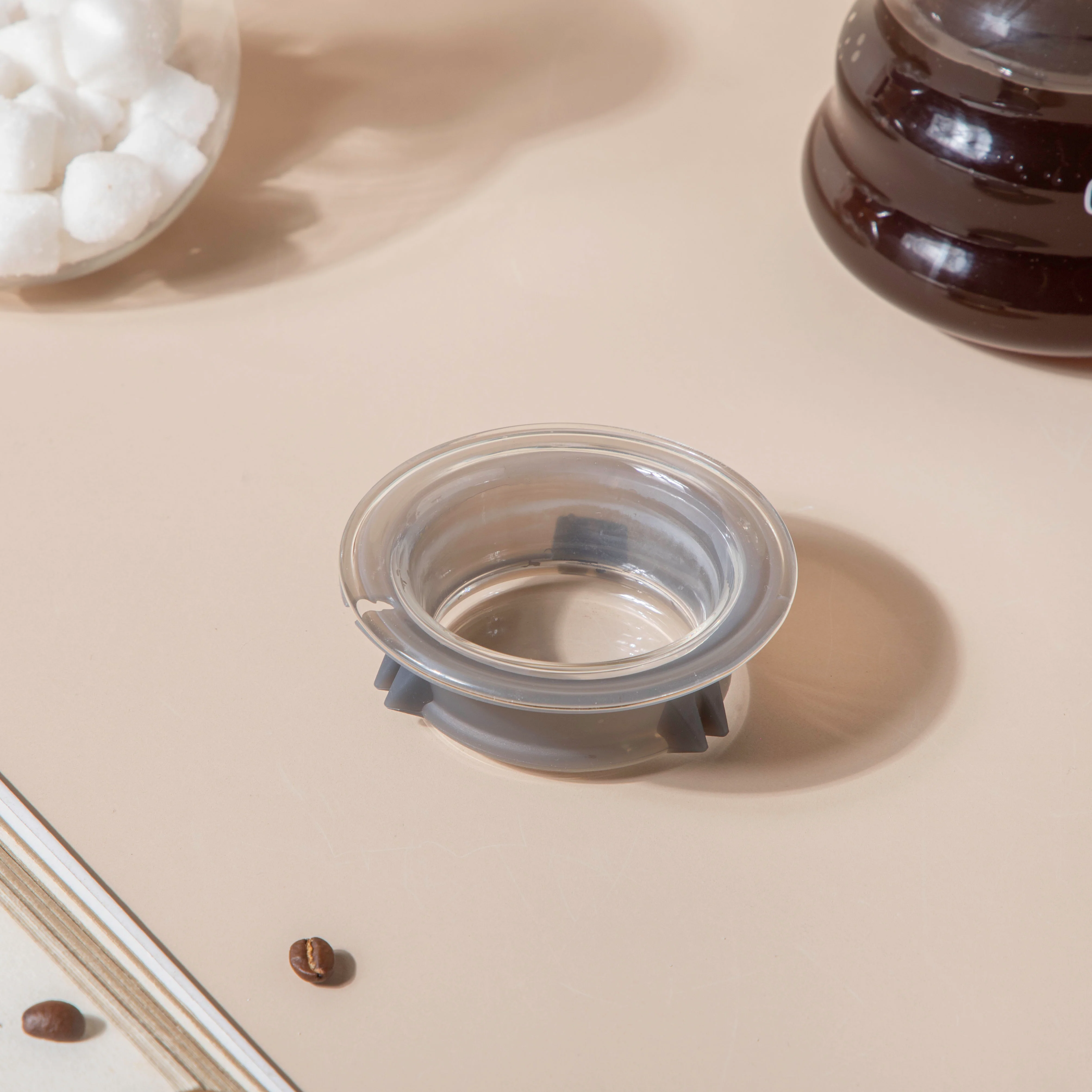 Glass Coffee Pot With Lid Small - Image 5