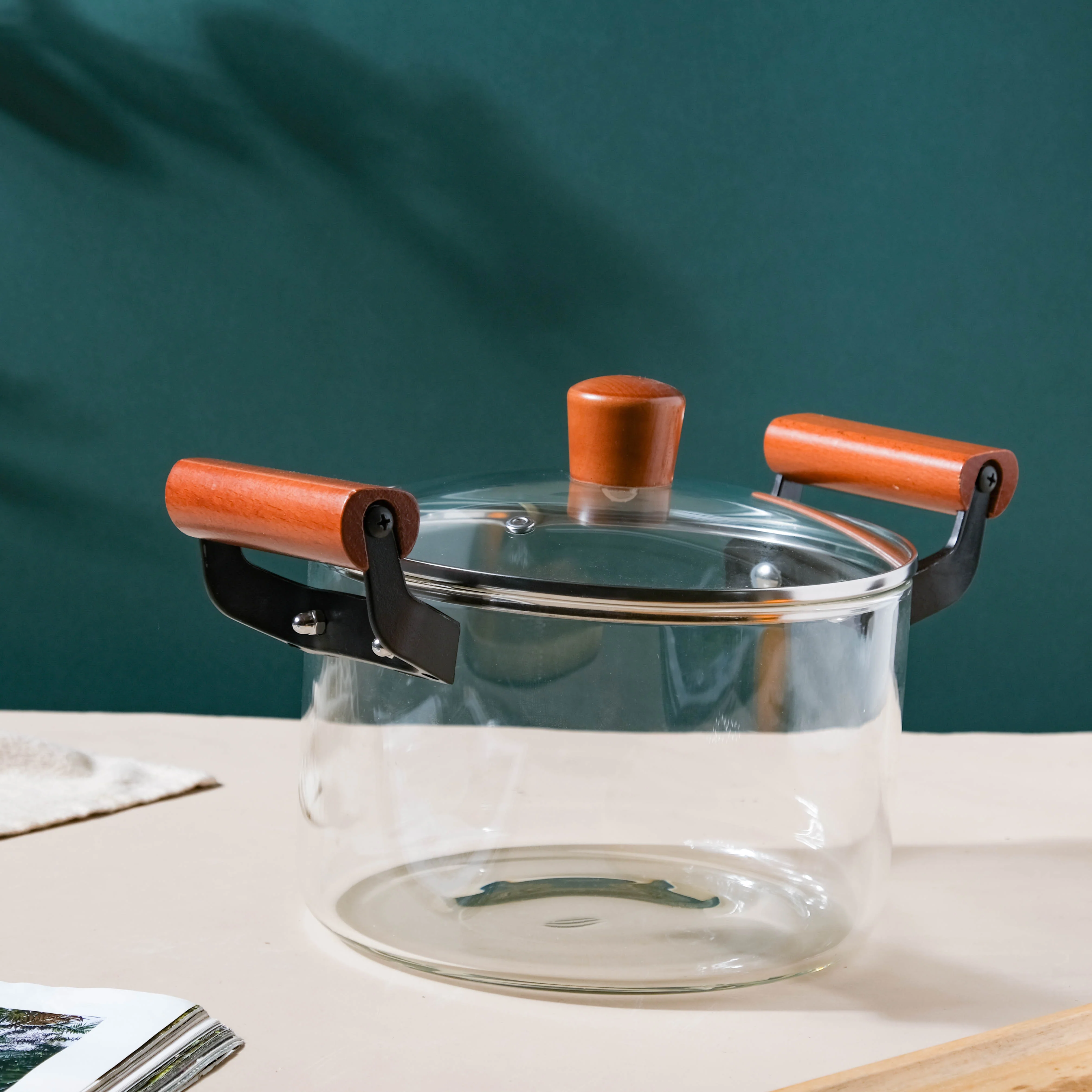 Glass Cooking Pot With Handle - Image 5