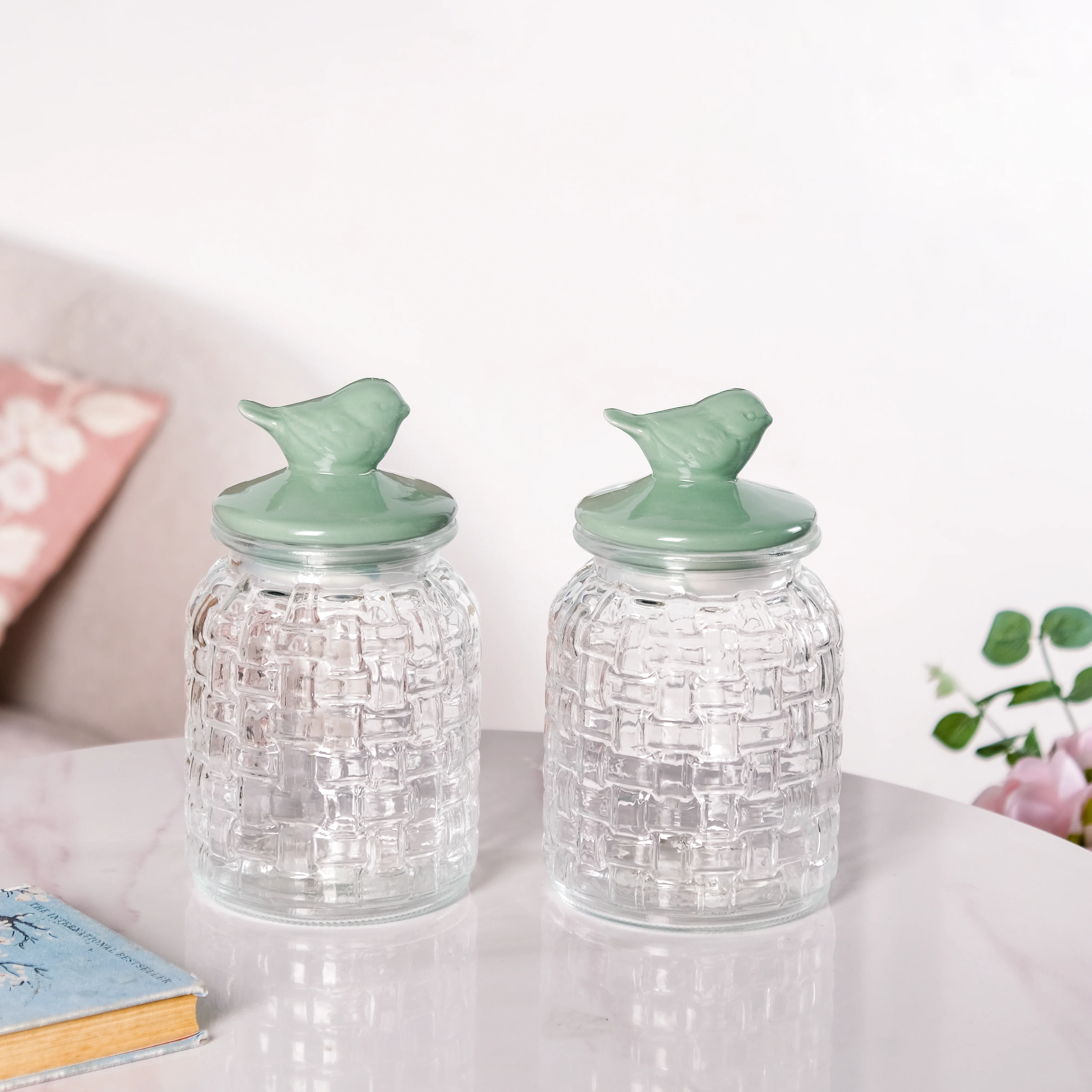 Glass Jar With Ceramic Airtight Lid Set Of 2 1000ml - Image 8