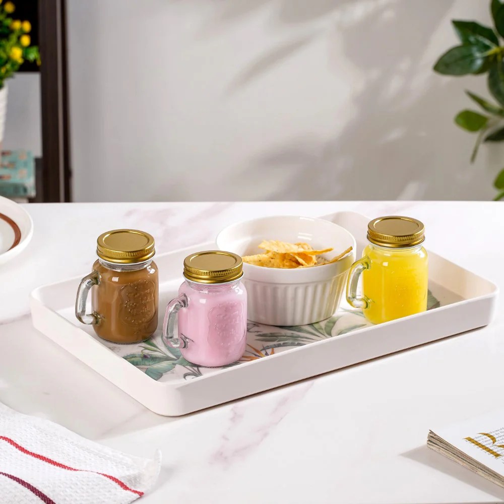 Glass Mini Mason Jar Mug With Lid Set Of 10 110ml - Image 3