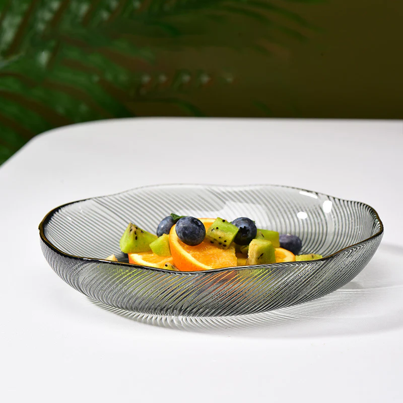 Glass Snack Plate Grey - Image 9