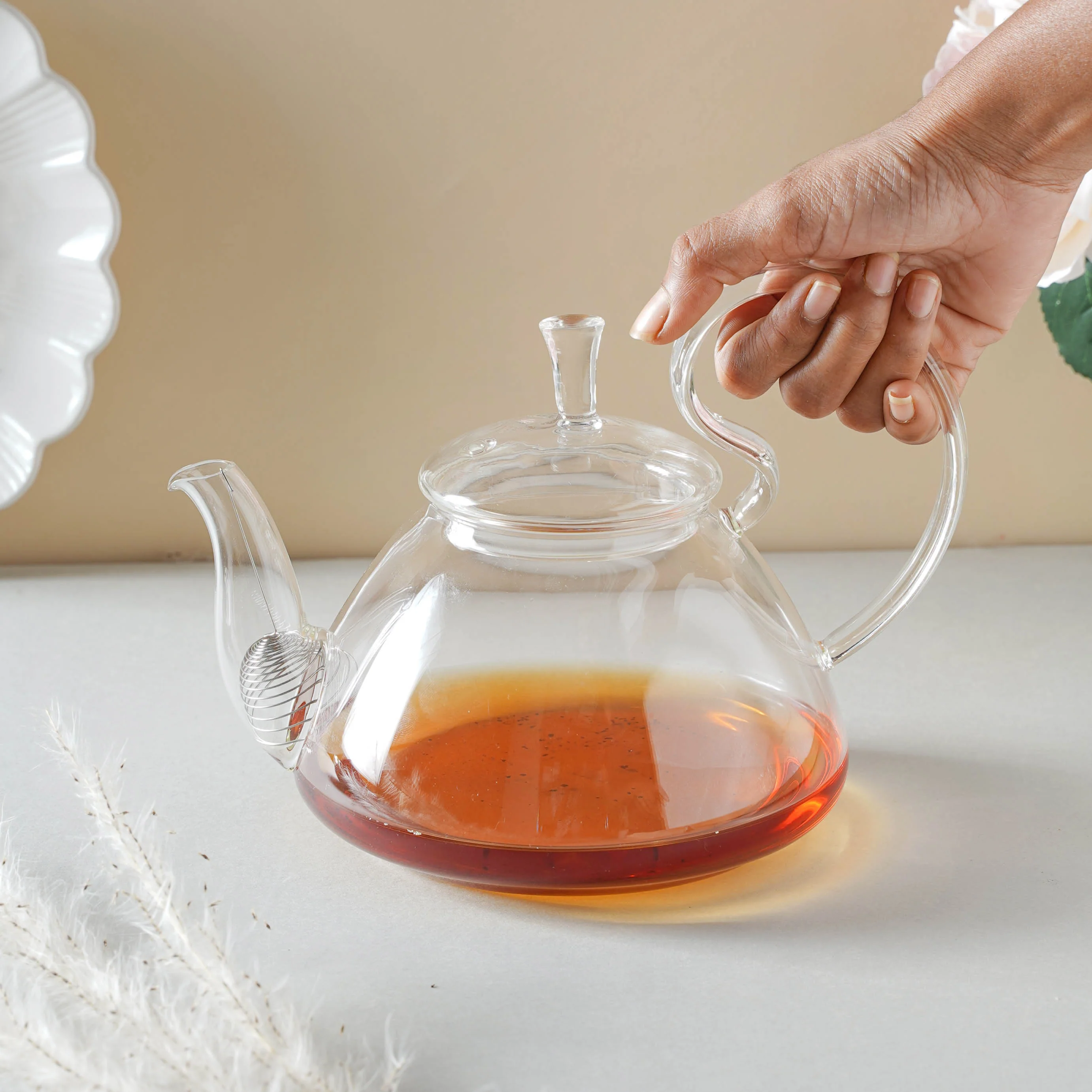 Glass Tea Kettle - Large - Image 4