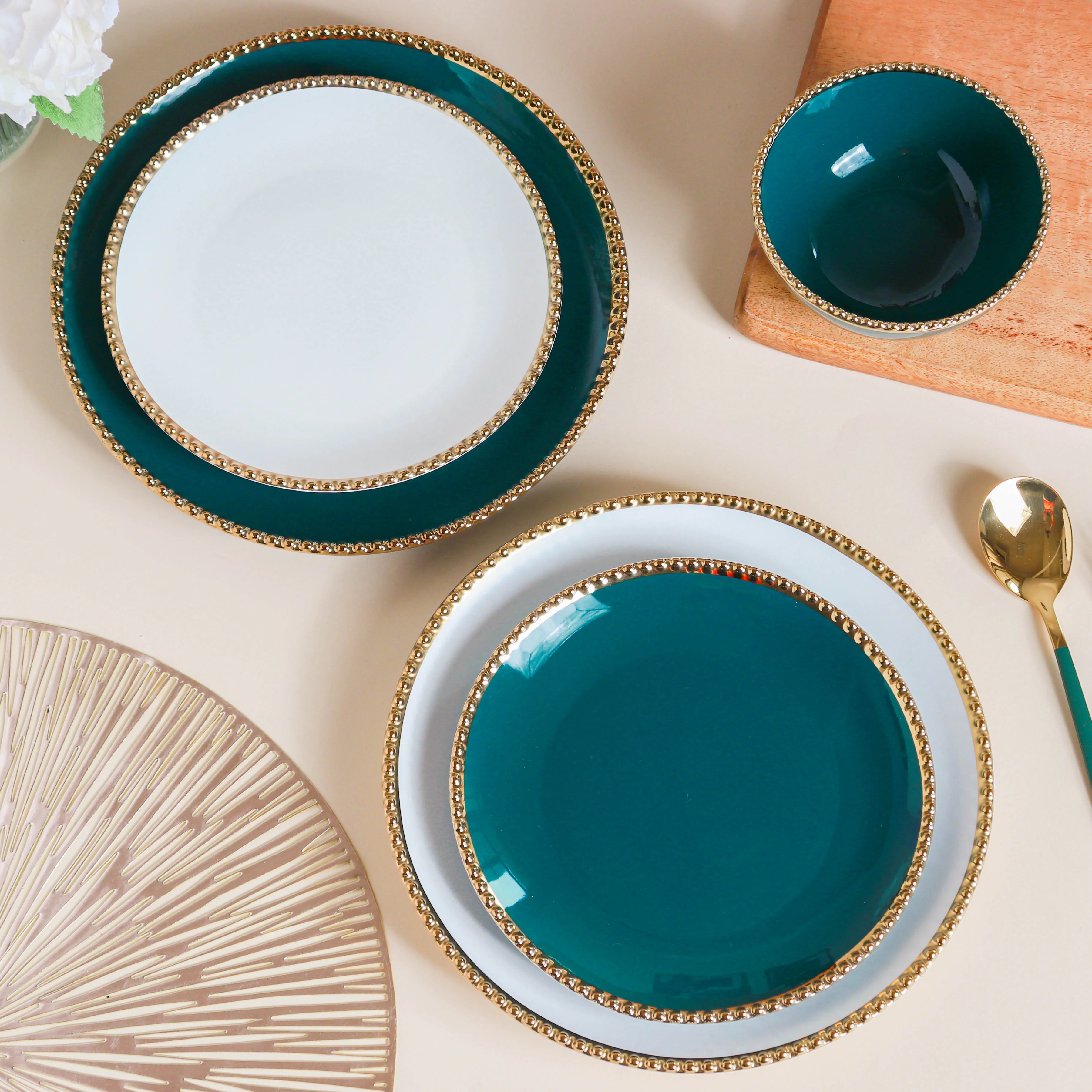 Glazed Ceramic Appetizer Plate - Image 3