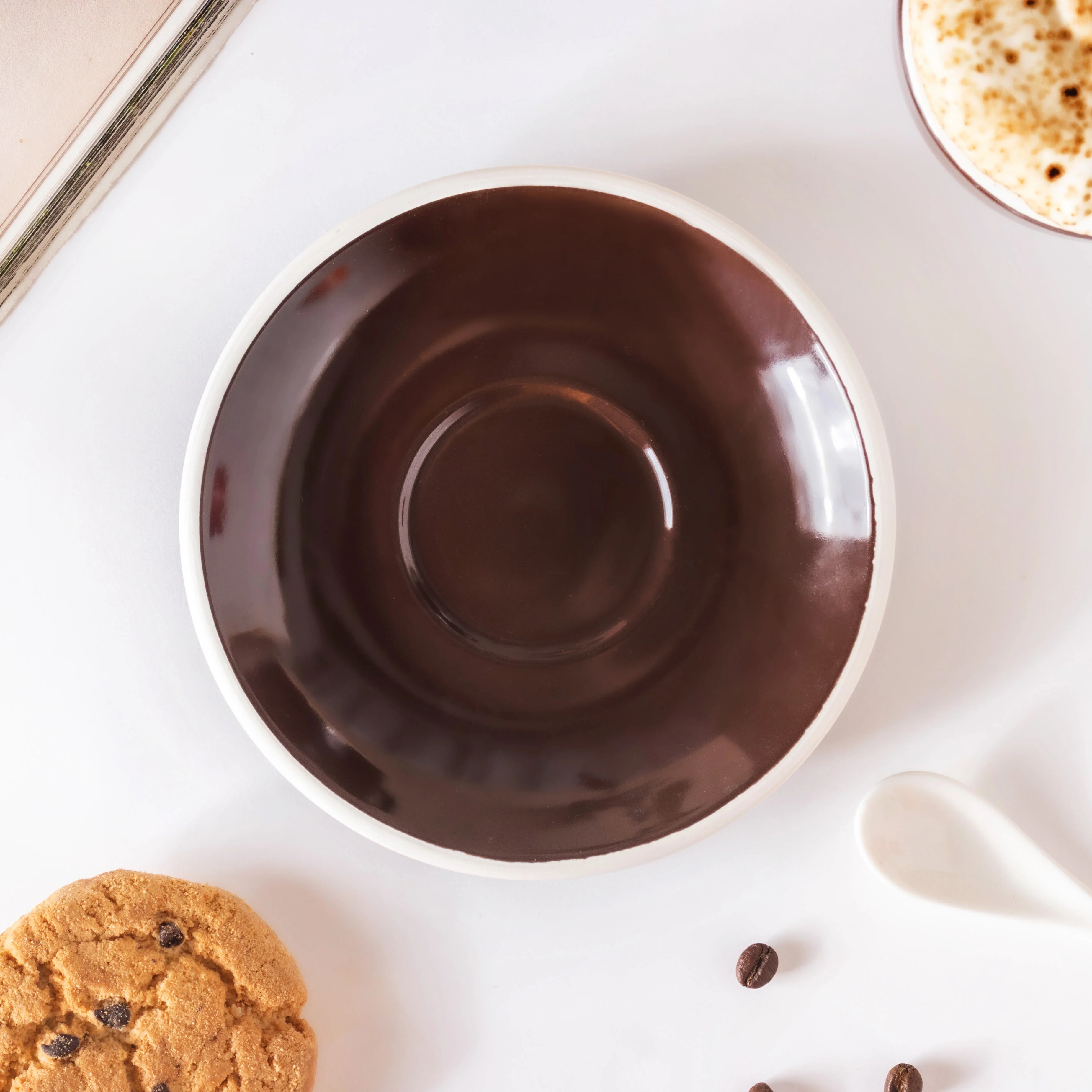 Glazed Ceramic Brown Cup Set 150 ml - Image 6