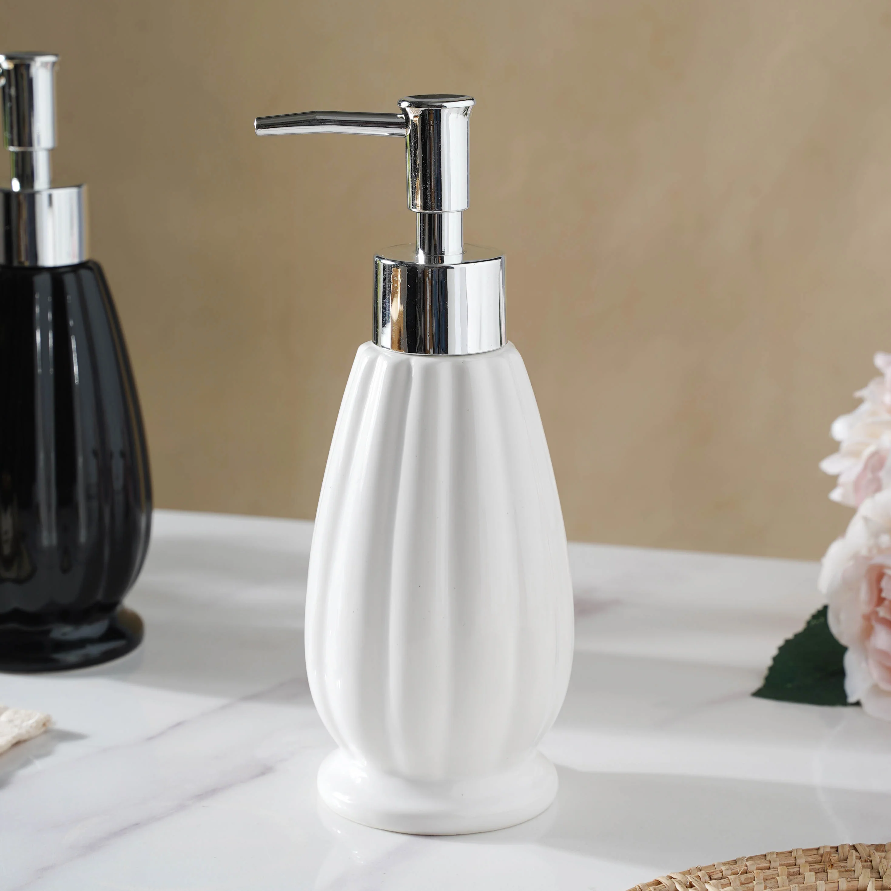 Glazed Ceramic Soap Dispenser - Image 5
