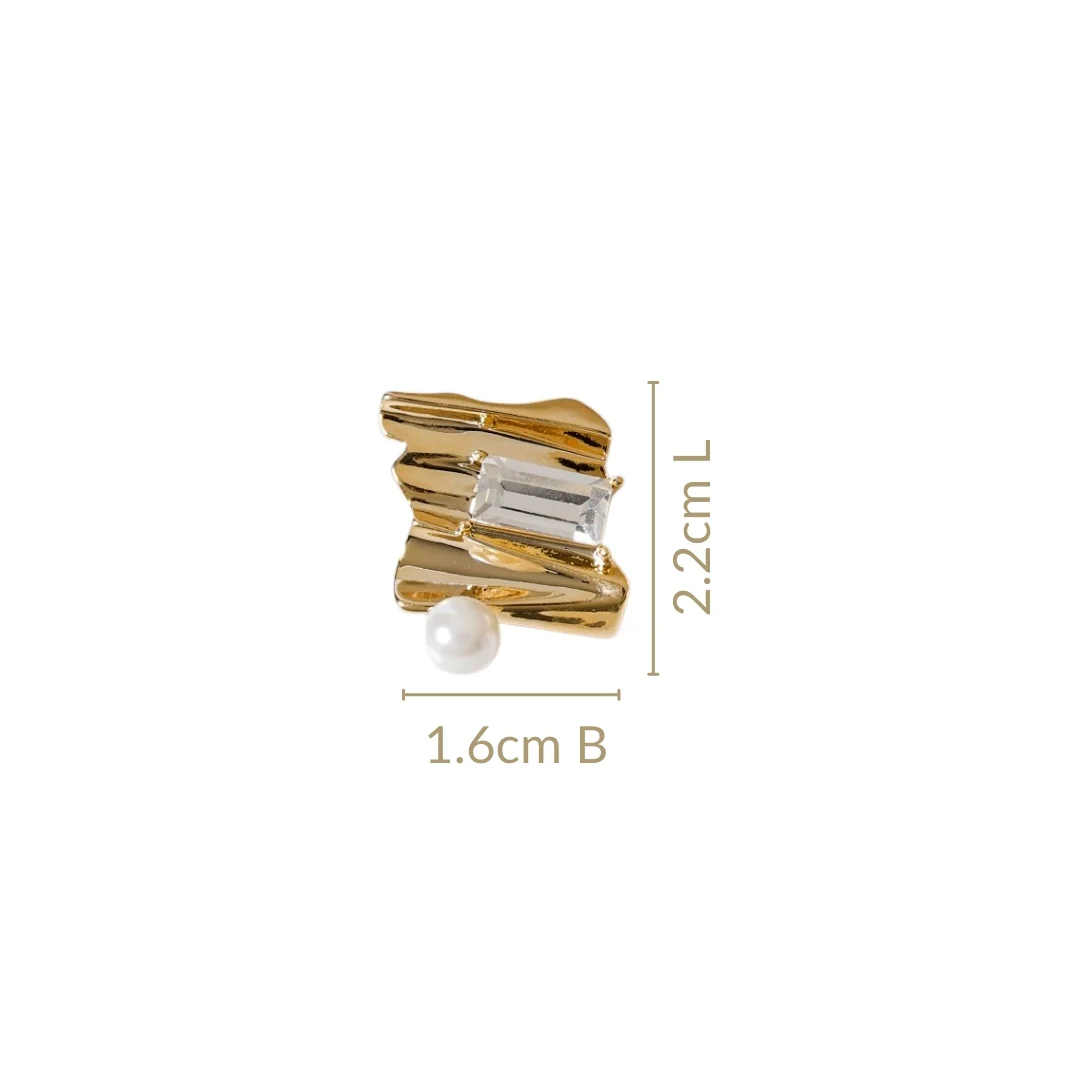 Gold Aura Abstract Stud - Image 3