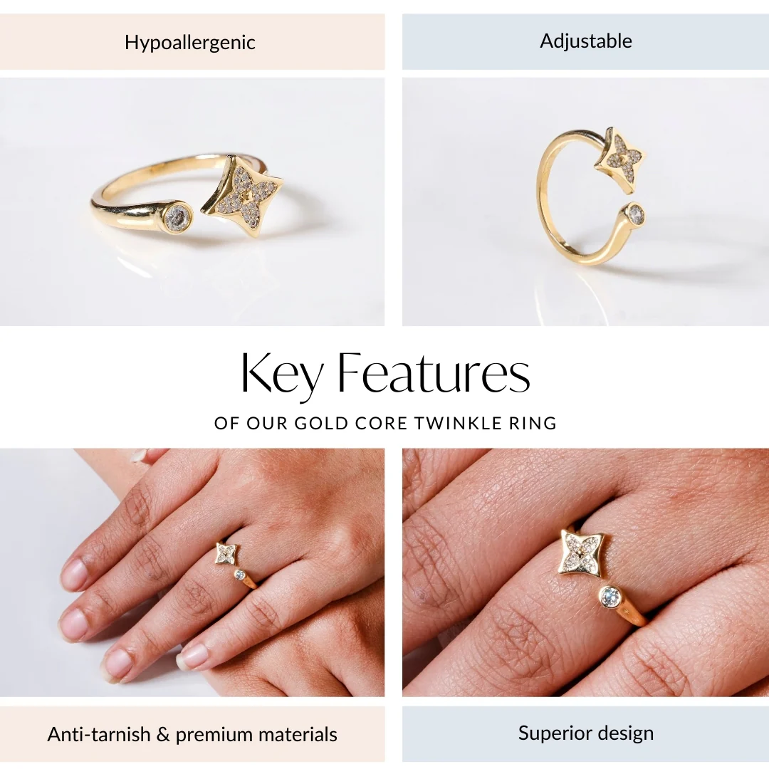 Gold Core Twinkle Ring - Image 4