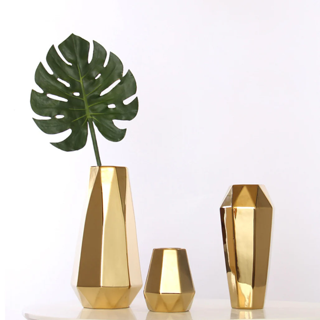 Gold Flower Pot