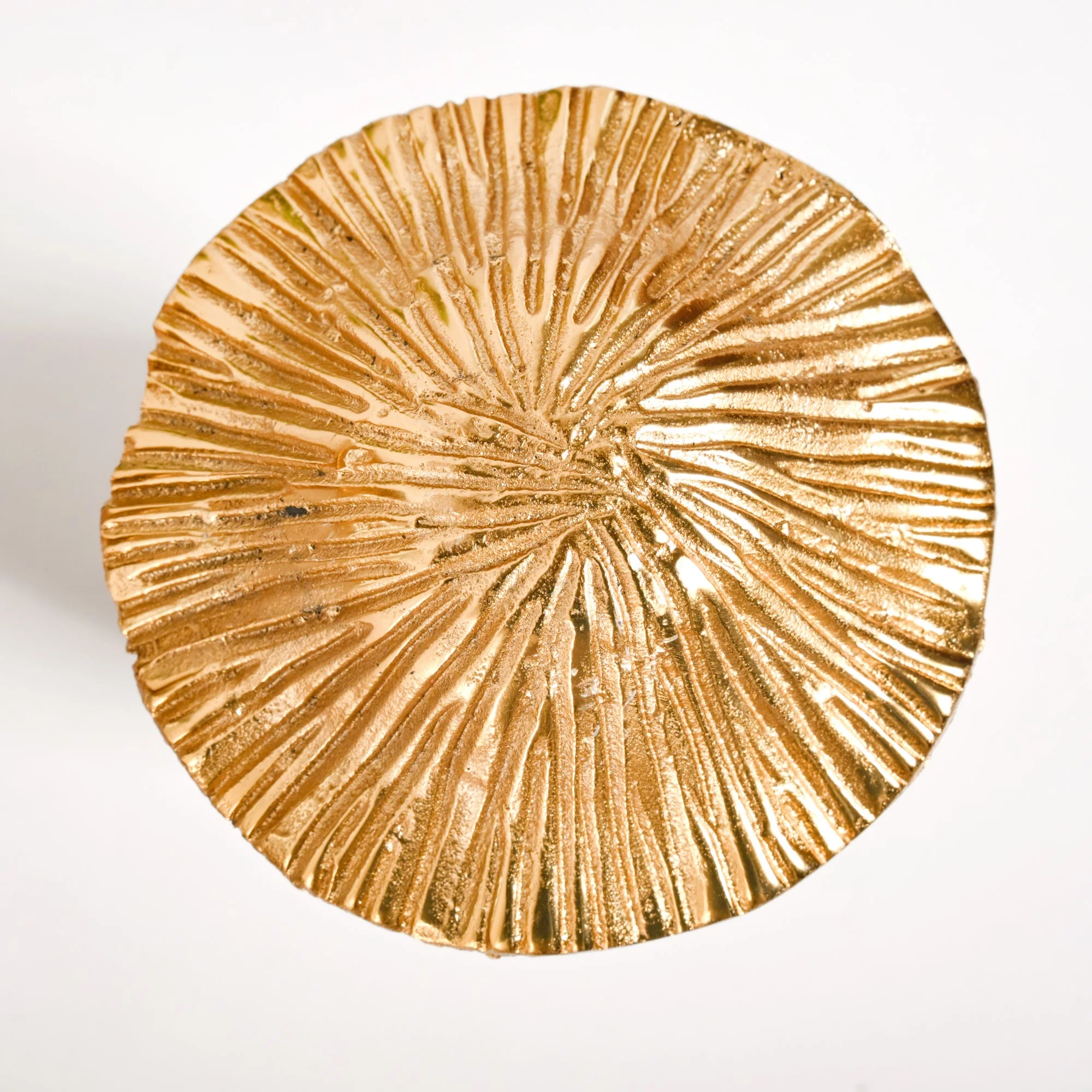 Gold Mushrooms Wooden Decor Showpieces Set Of 3 - Image 9