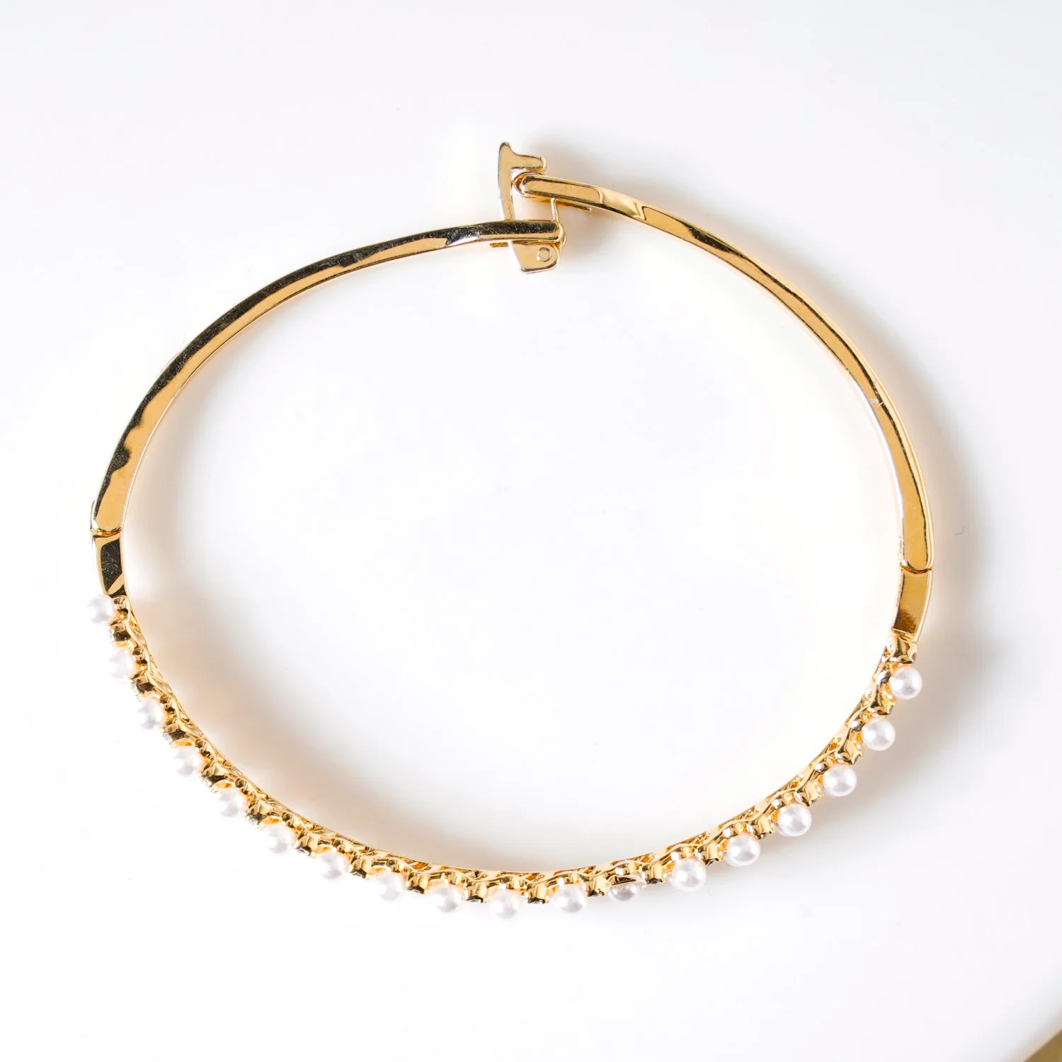 Gold Shimmer Folding Clasp Bracelet - Image 6