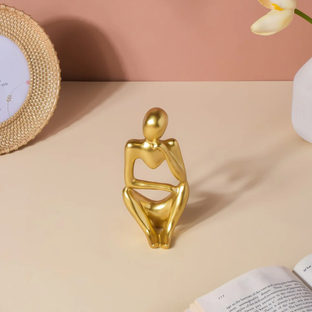 Gold Sitting Showpiece Thinking - Image 6