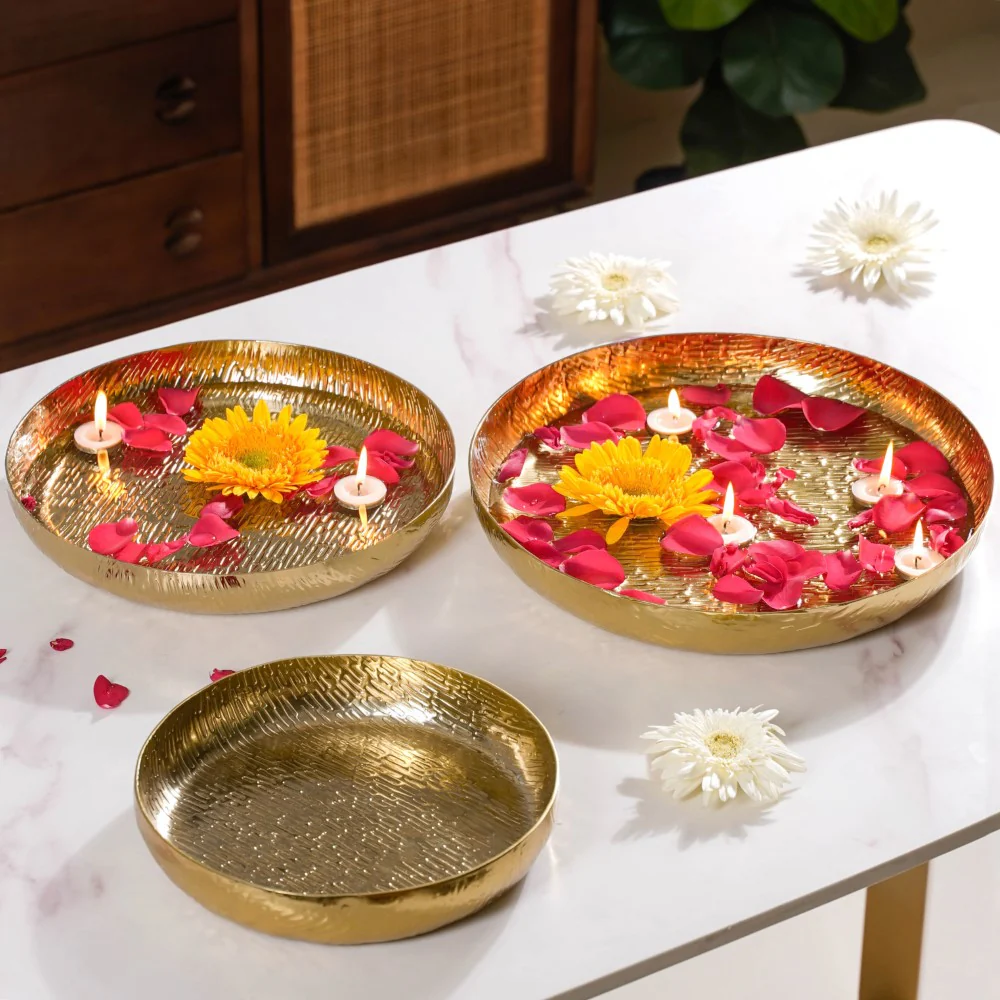 Gold Urli Set Of 3 - Image 11