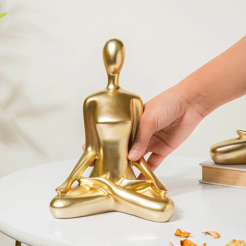 Gold Yoga Showpiece Meditation - Image 2