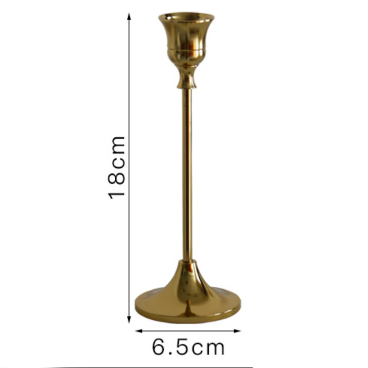 Golden Candle Stand Set Of 3 - Image 10