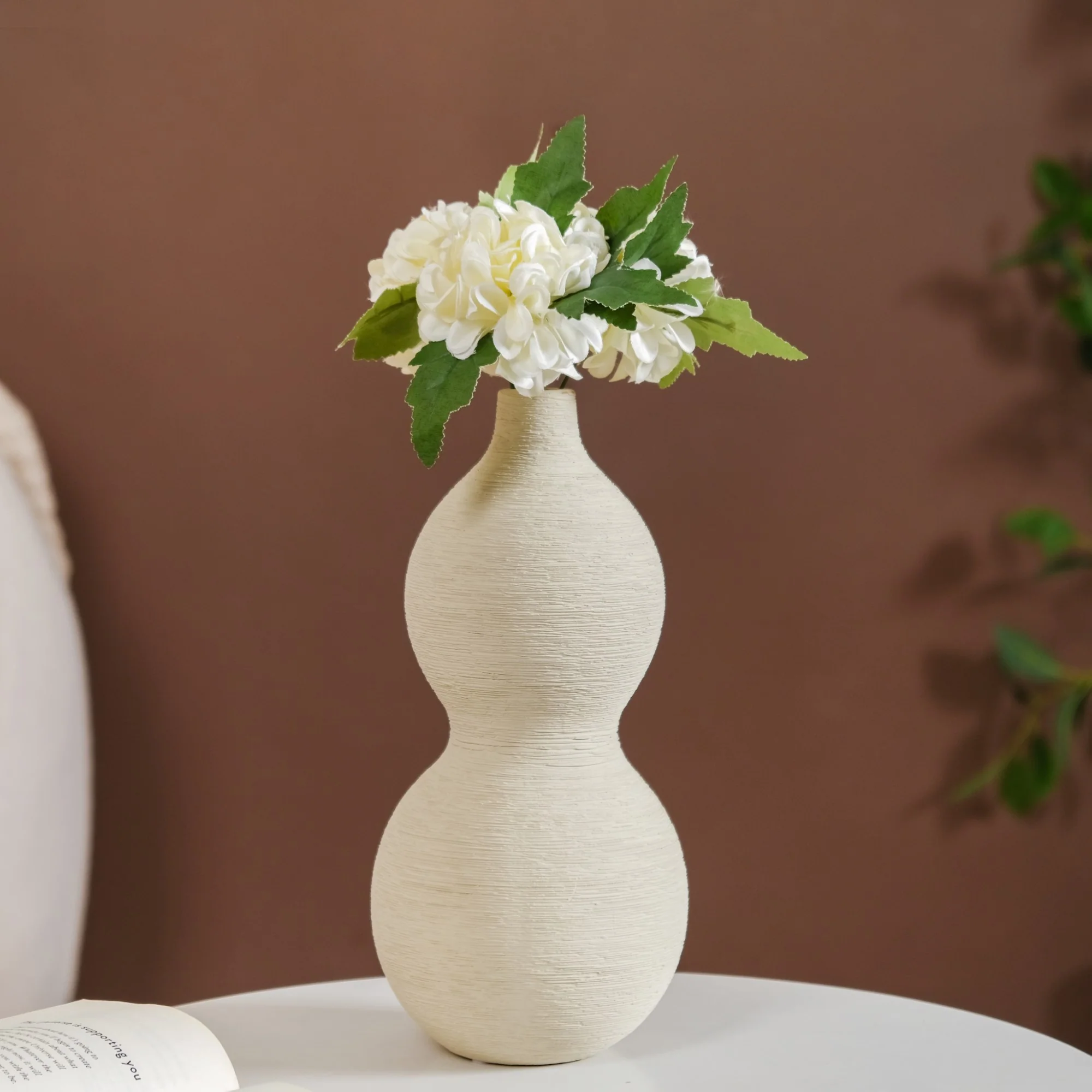 Gourd Matte Finish Flower Vase - Image 4