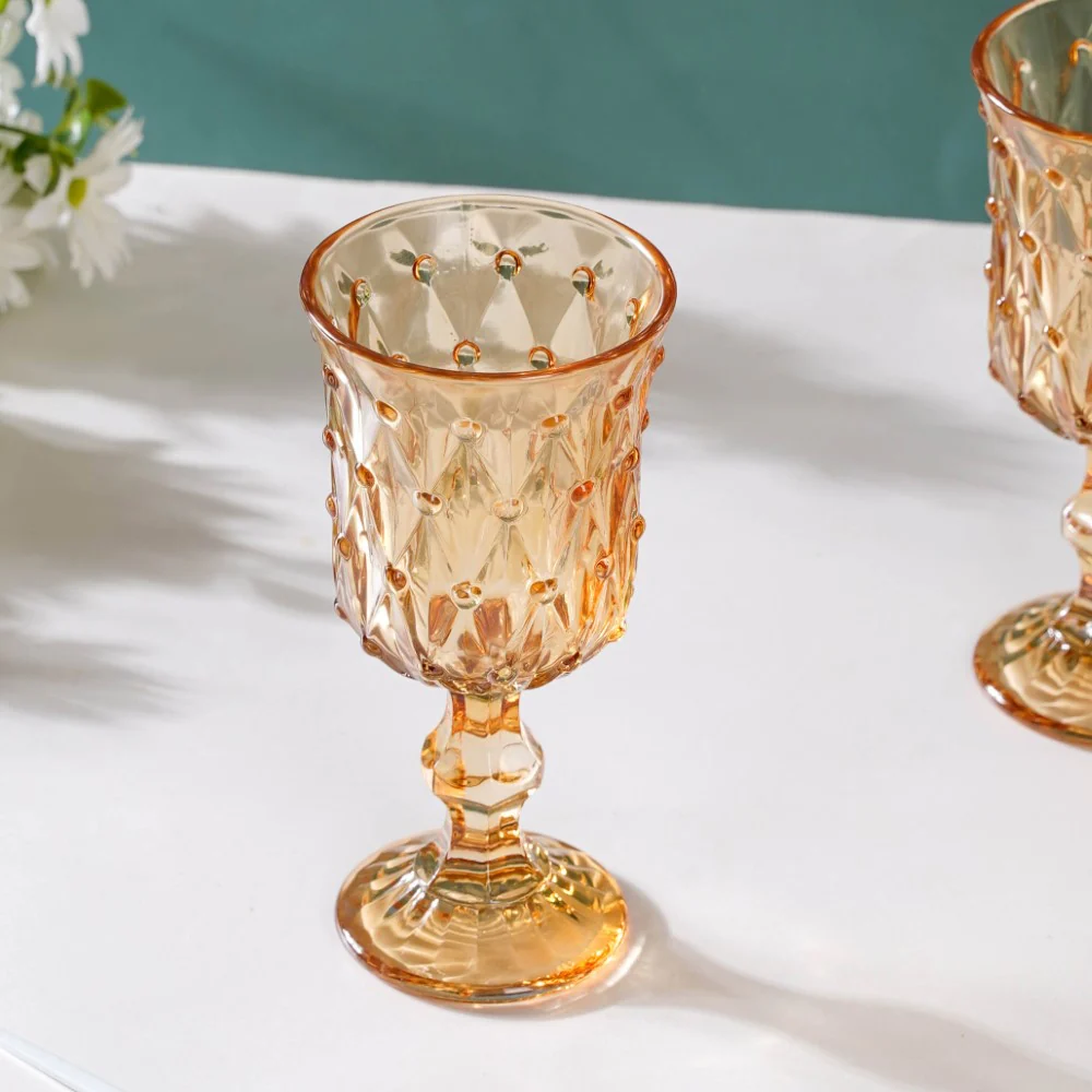 Grande Wine Glass Amber Set Of 6 300ml - Image 7