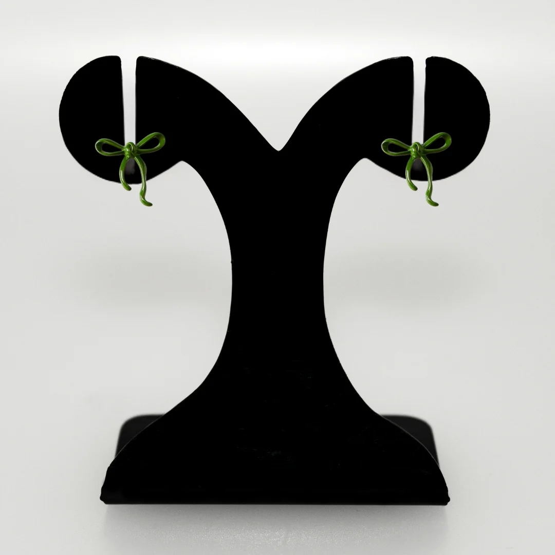 Green Bow Studs - Image 8