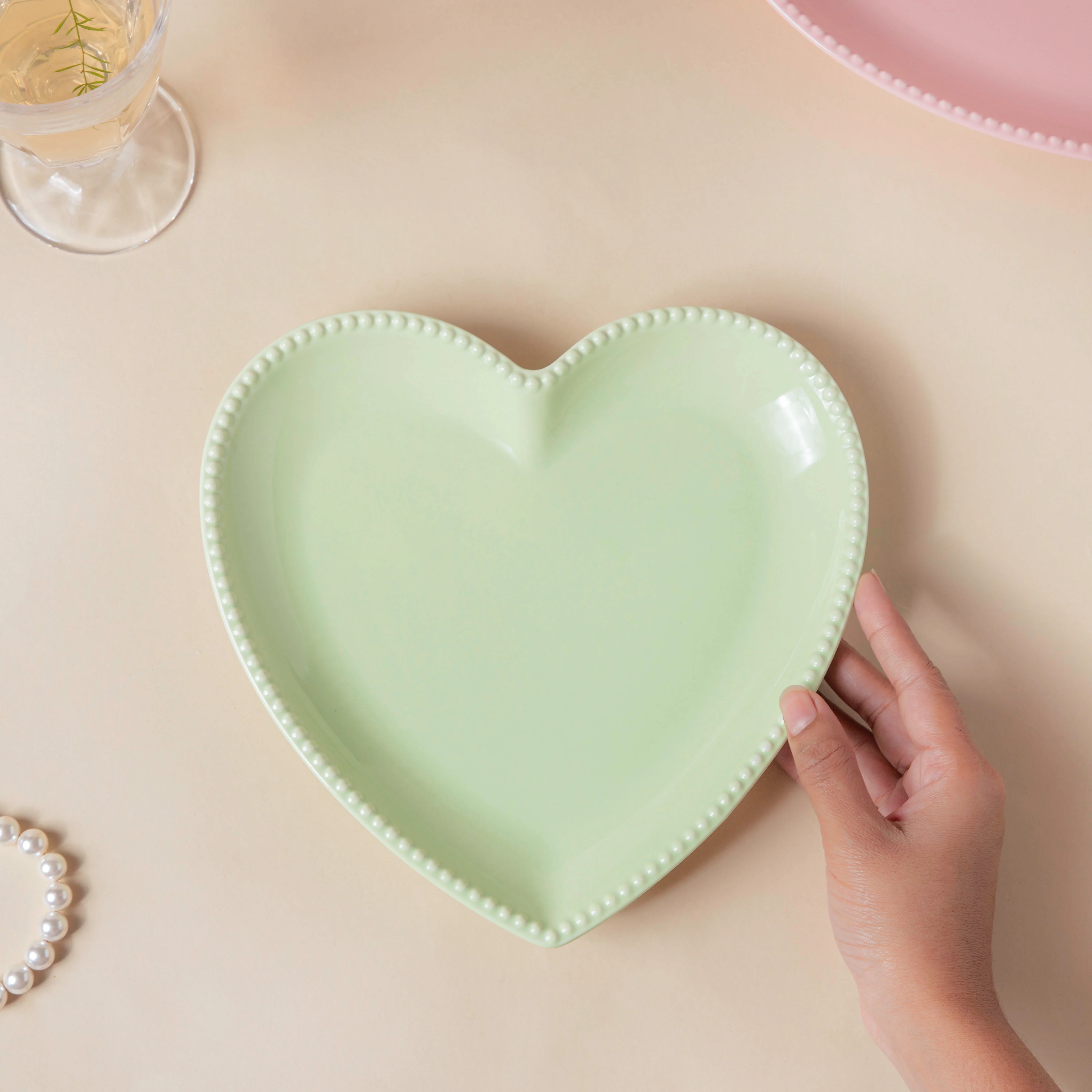 Green Goblet Snack Plate - Image 2