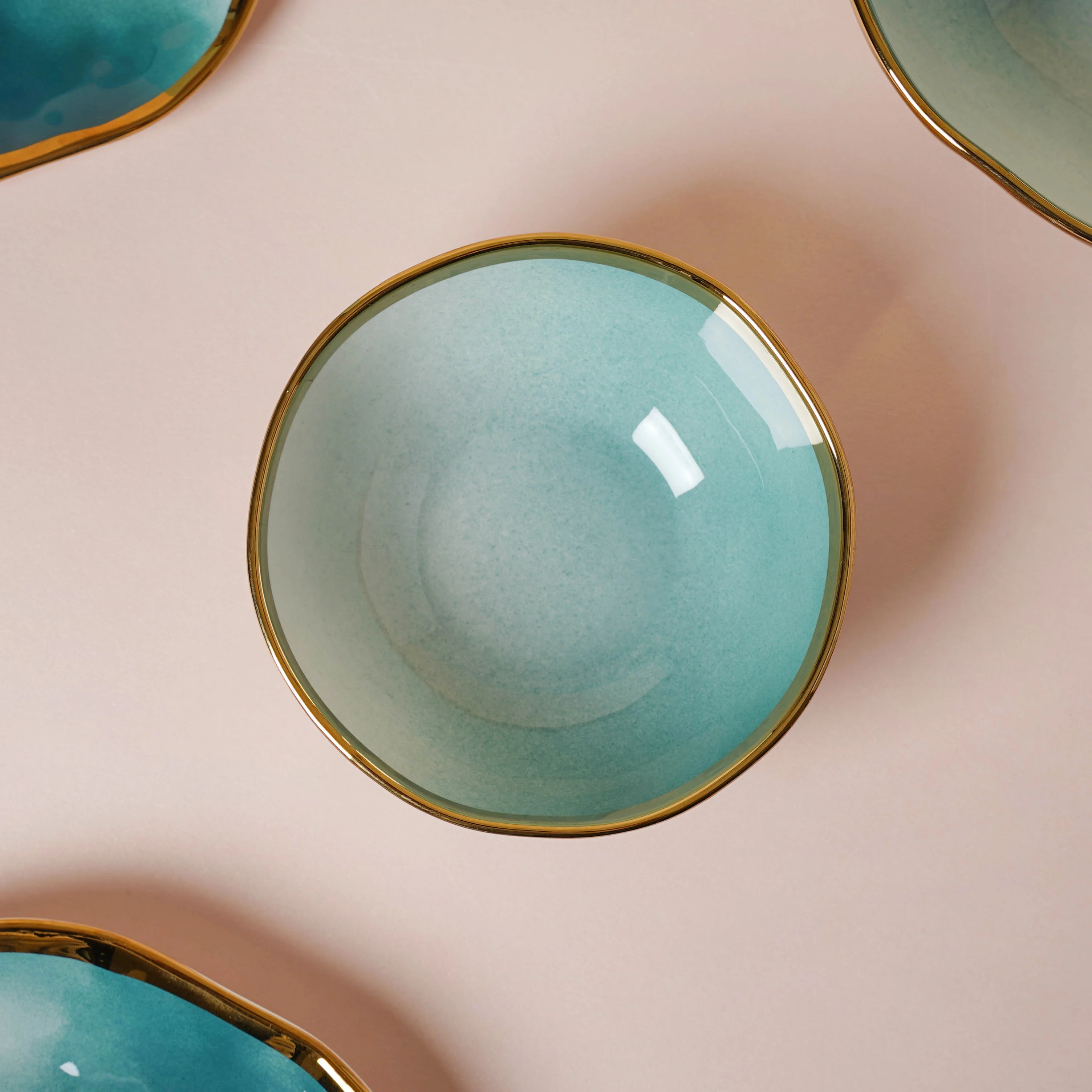 Green Ombre 21 Piece Dinner Set For 6 - Image 16