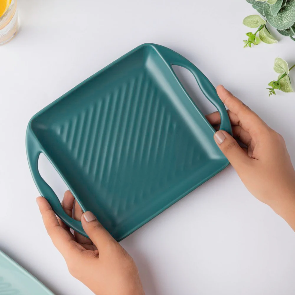 Green Square Baking Tray Small - Image 2