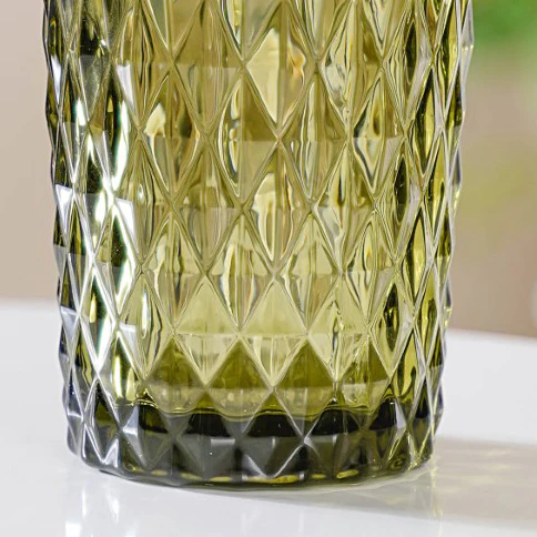 Green Textured Drinkware Set of 4 - Image 5