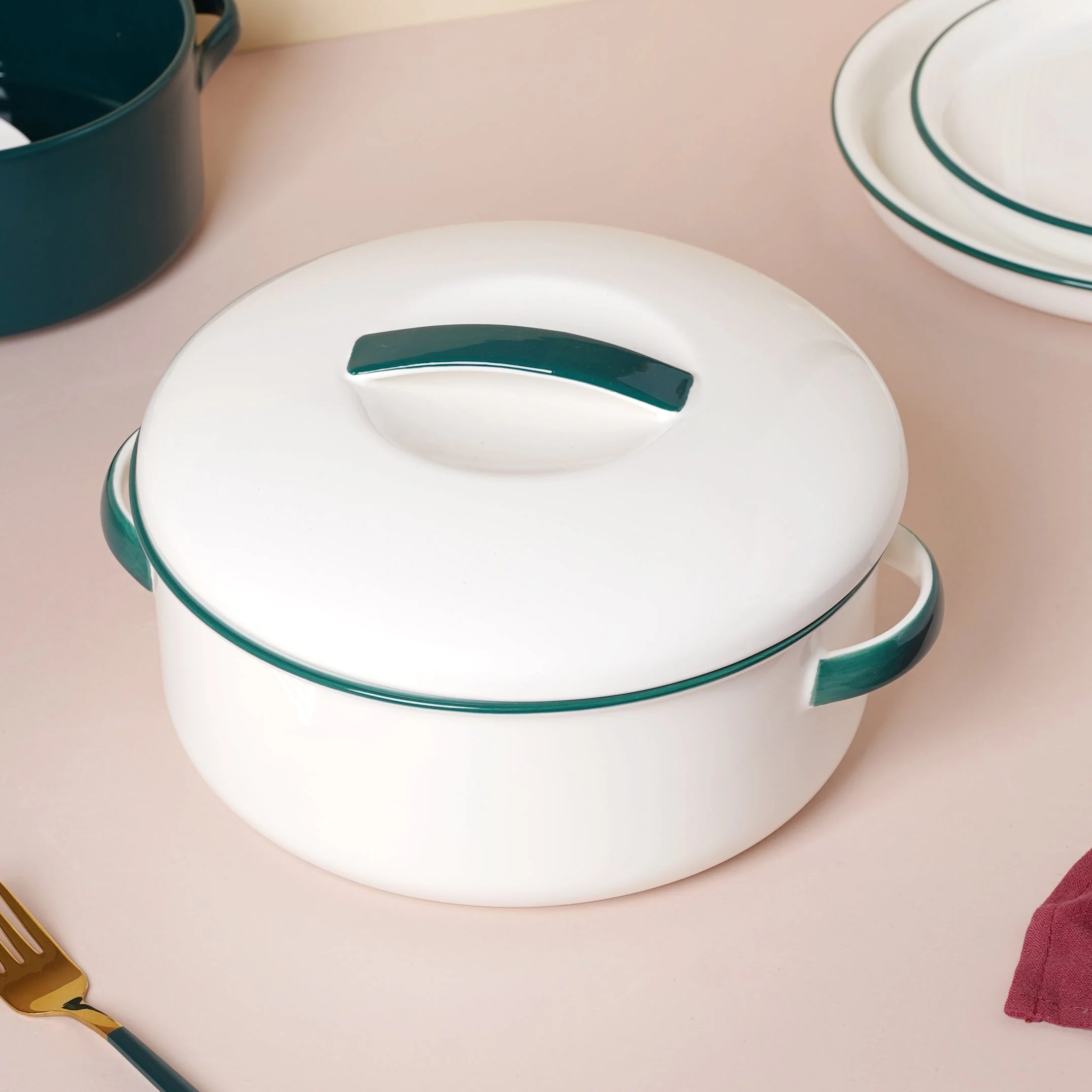 Green Toujours 31 Piece Dinner Set For 6 - Image 6