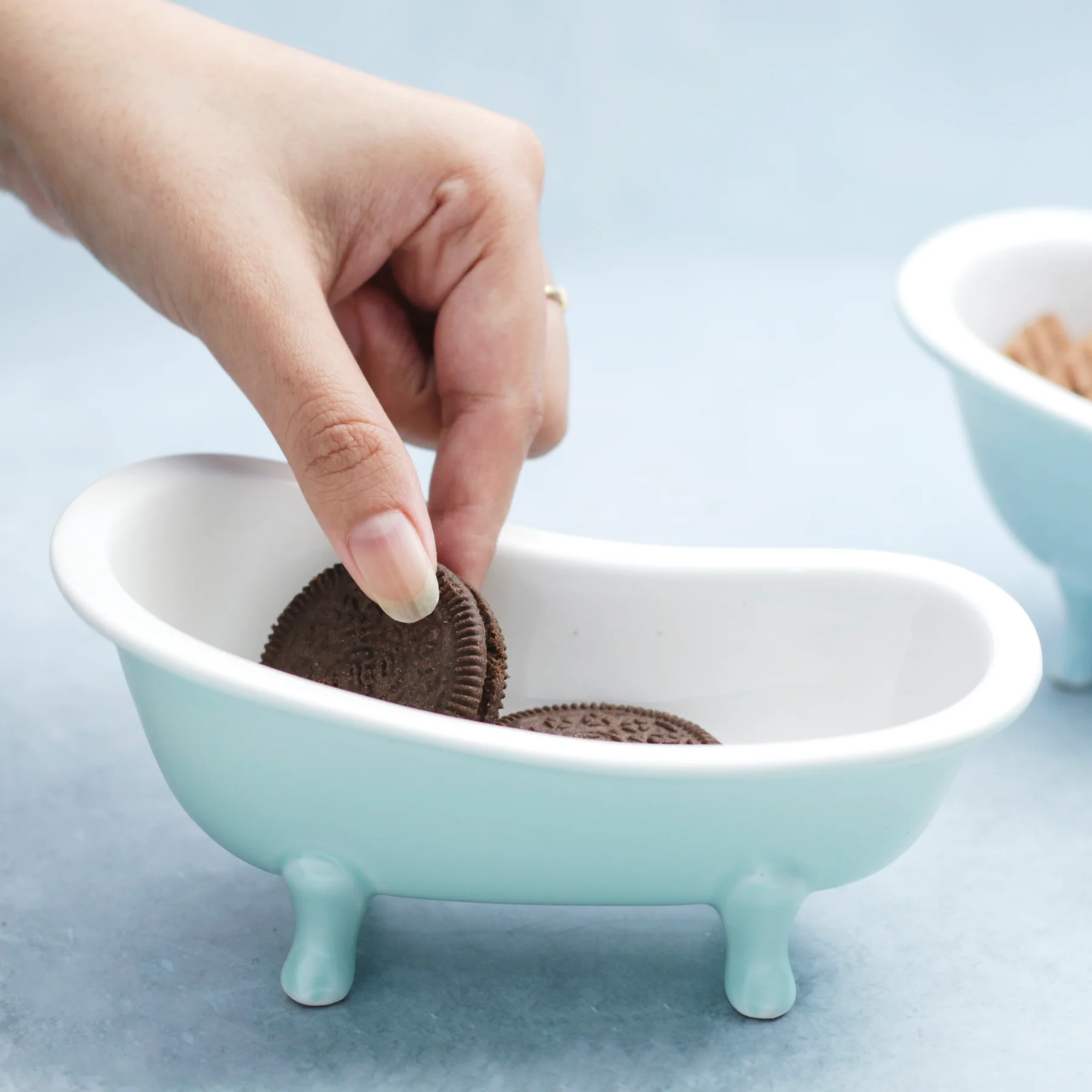 Green Tub Ceramic snack bowl - Image 6