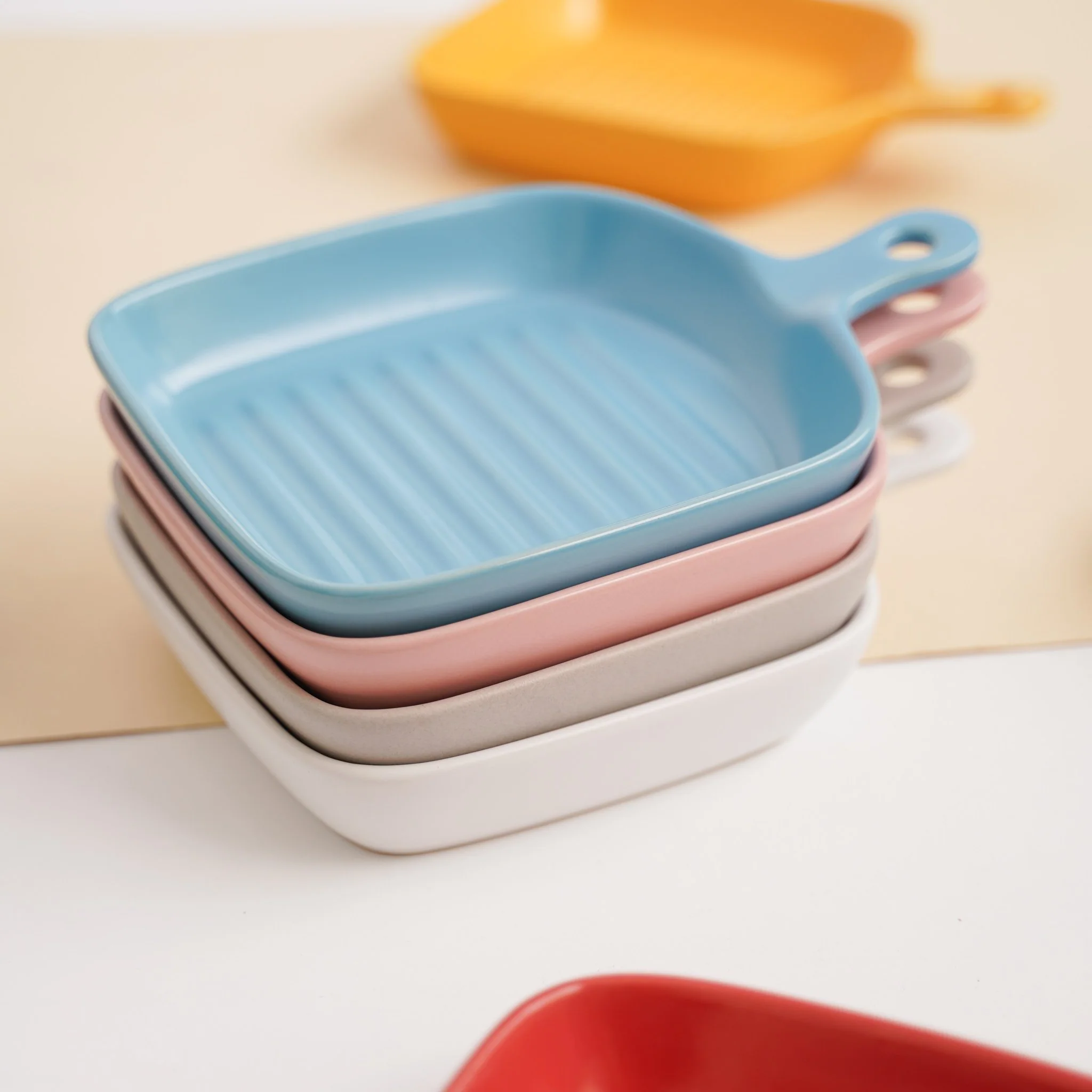 Grey Ceramic Grill Plate - Image 7