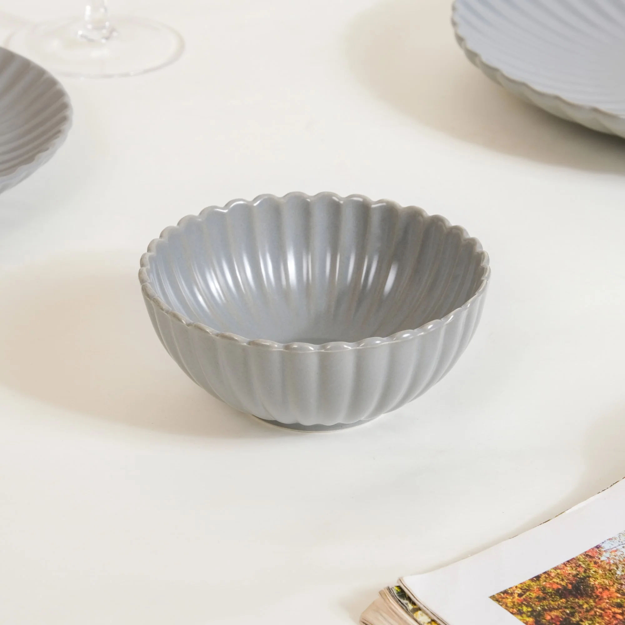 Grey Lavender 22 Piece Daily Dinner Set For 6 - Image 20