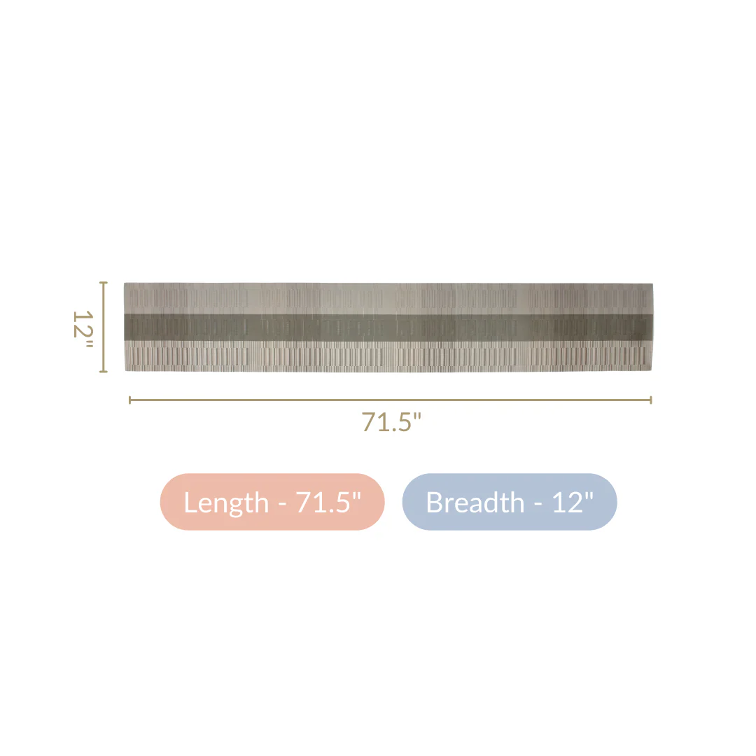 Grey Waterproof Dining Table Runner - Image 5